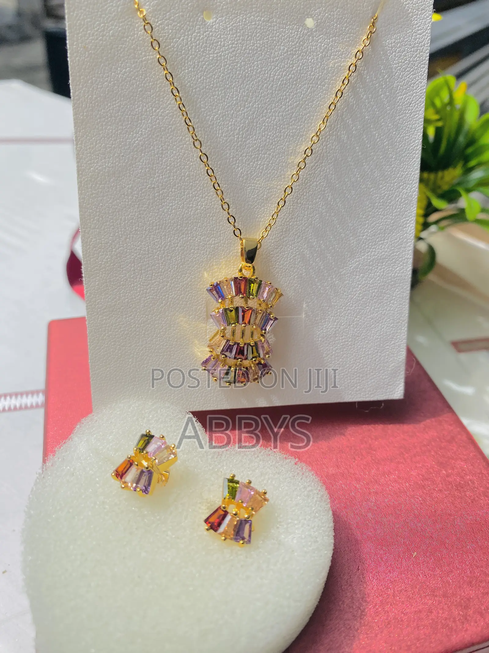 Butterfly Necklace With Earrings