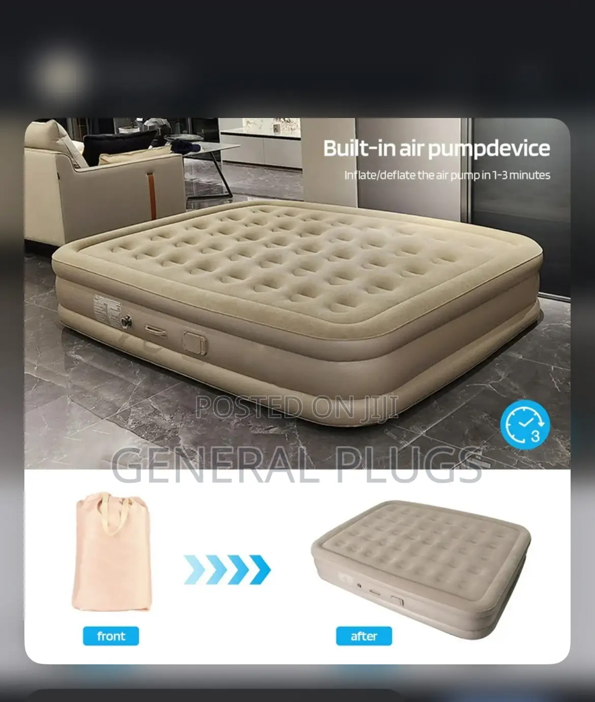 Air Mattress That Adapts to You(Inflatable Double Air Matres