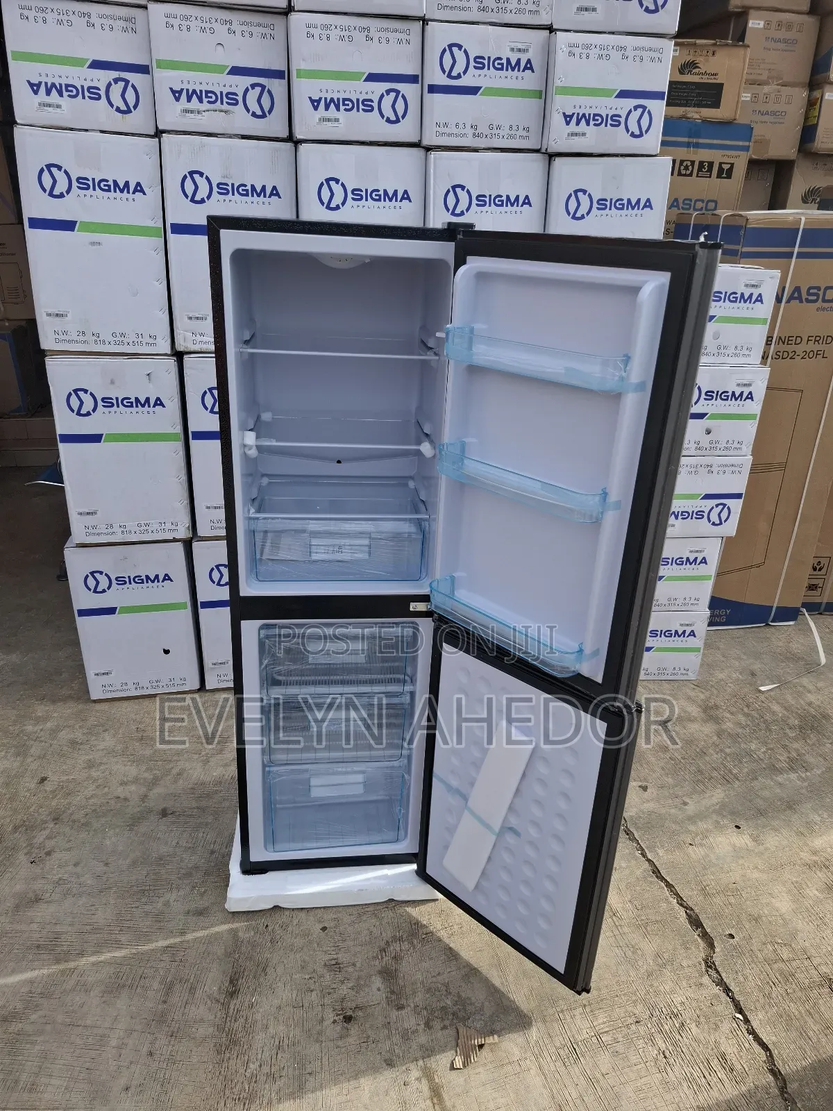 Fafa's Nasco Bottom Fridge 158 Litres Available as Seen