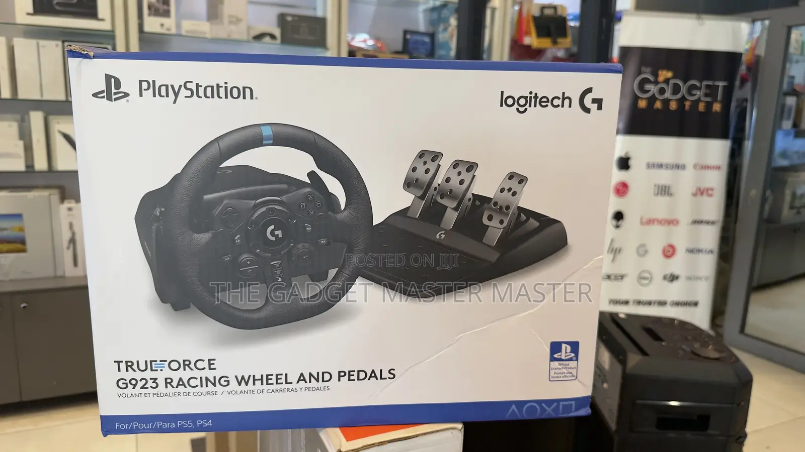 Logitech G923 Racing Wheel And Pedals -for Ps5, Ps4, Pc,Mac
