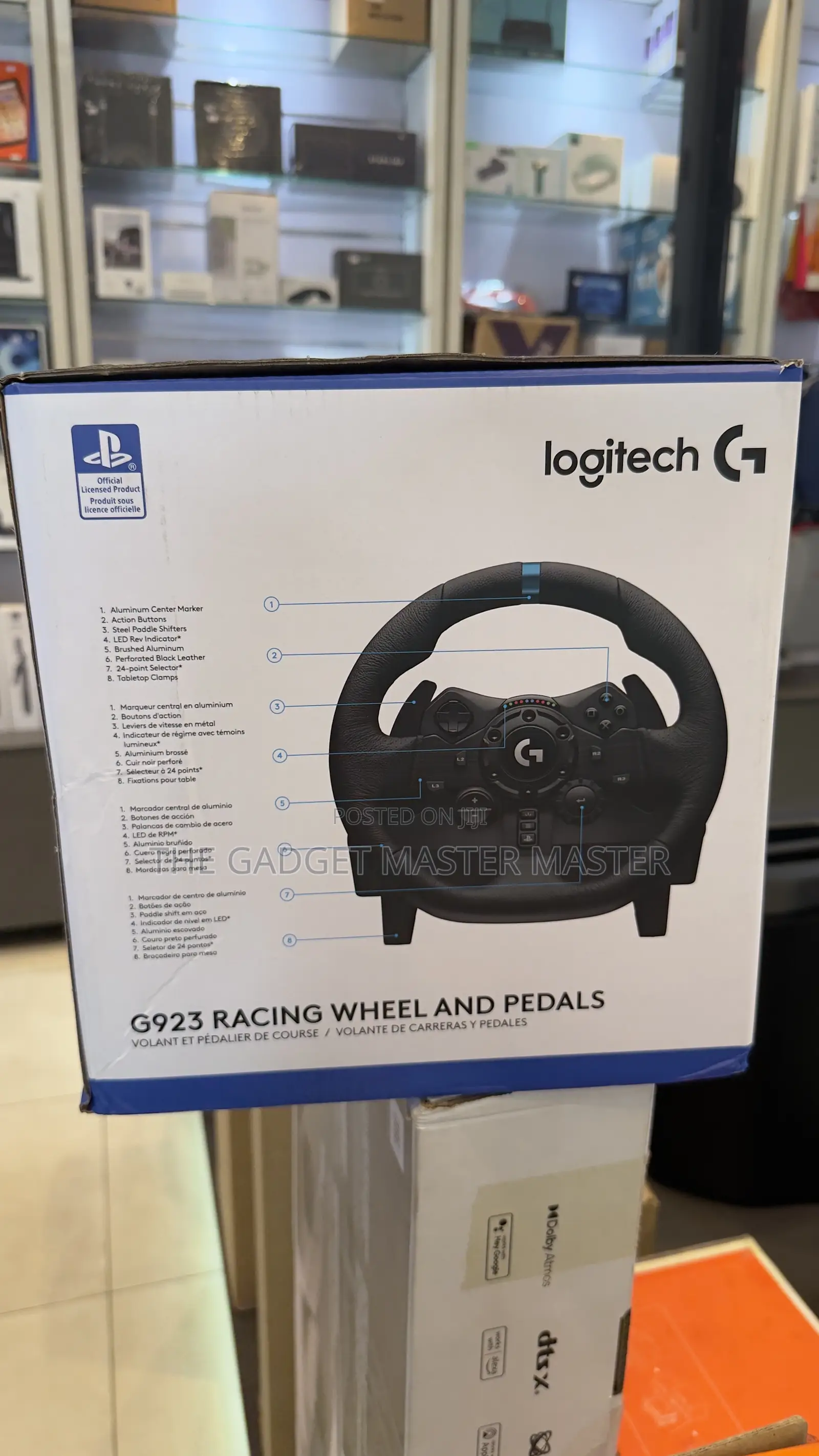 Logitech G923 Racing Wheel And Pedals -for Ps5, Ps4, Pc,Mac