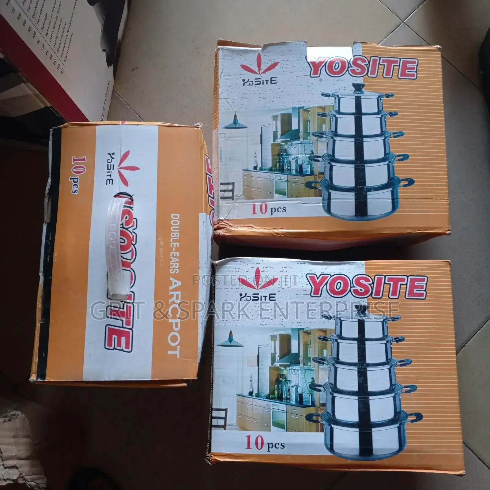 Brand New 5 PCS Stainless Yosite Stock Pots(Pls Read Below)