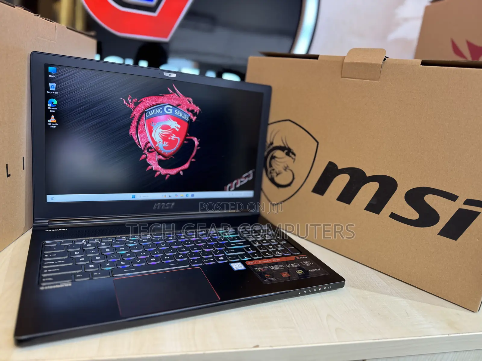 New Laptop MSI GS63 7RD Stealth 16GB Intel Core I7 HDD+SSD 1T