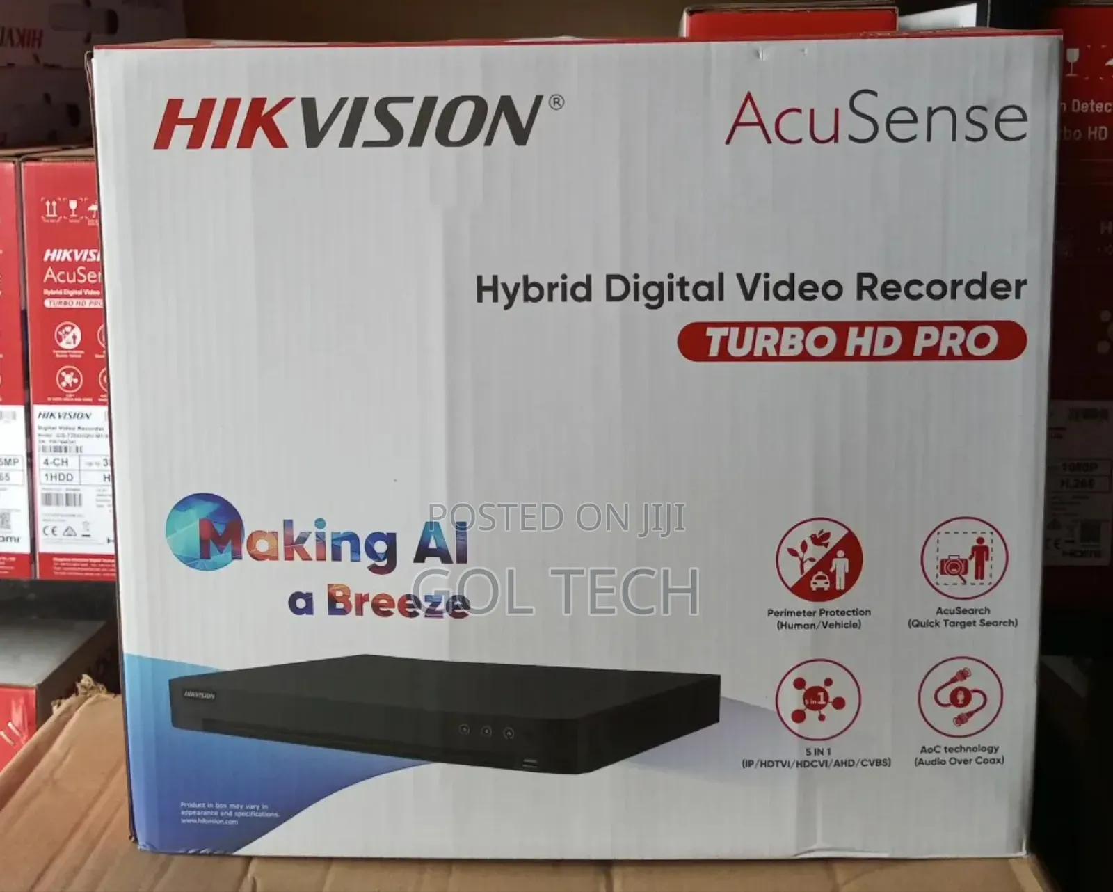 Hikvision Acusense Dvr 32ch /5mp Turbo Hd Pro 5 In 1