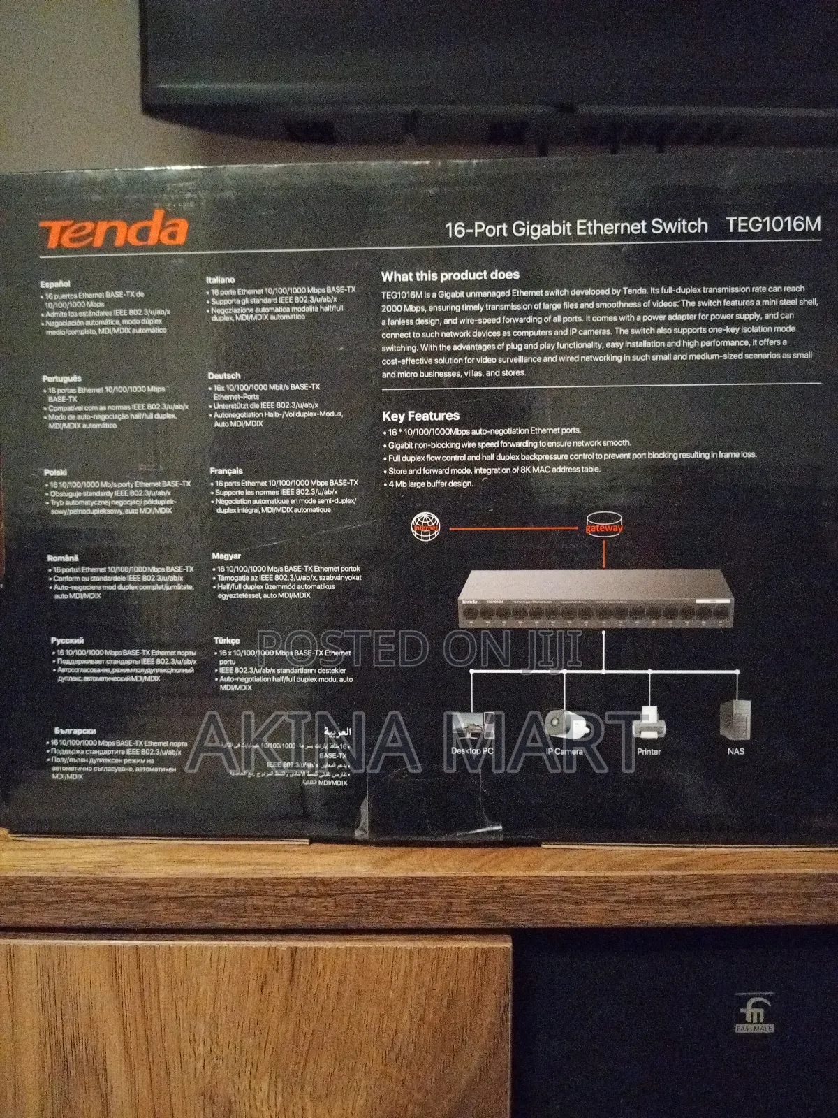 16-Port Gigabit Ethernet Switch -Tender