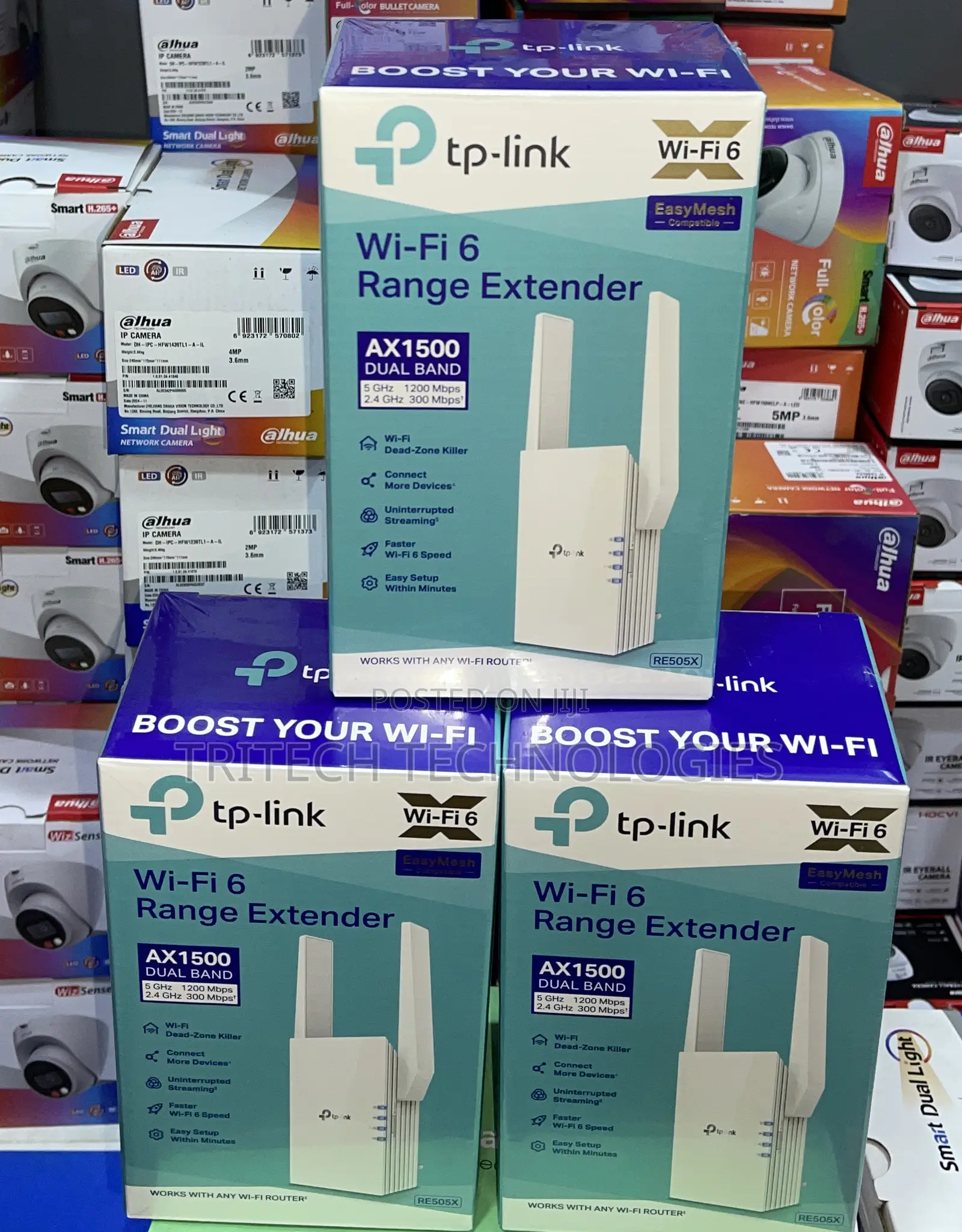 Tp-Link Wifi 6 Range Extenderq Re505x Dual Band Ax1500