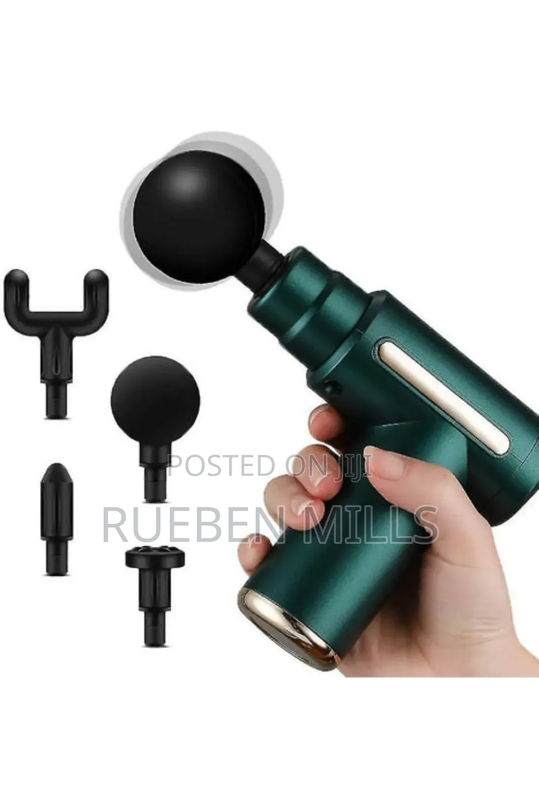 Green Rechargeable Smart Fascial Deep Tissue Massage Gun