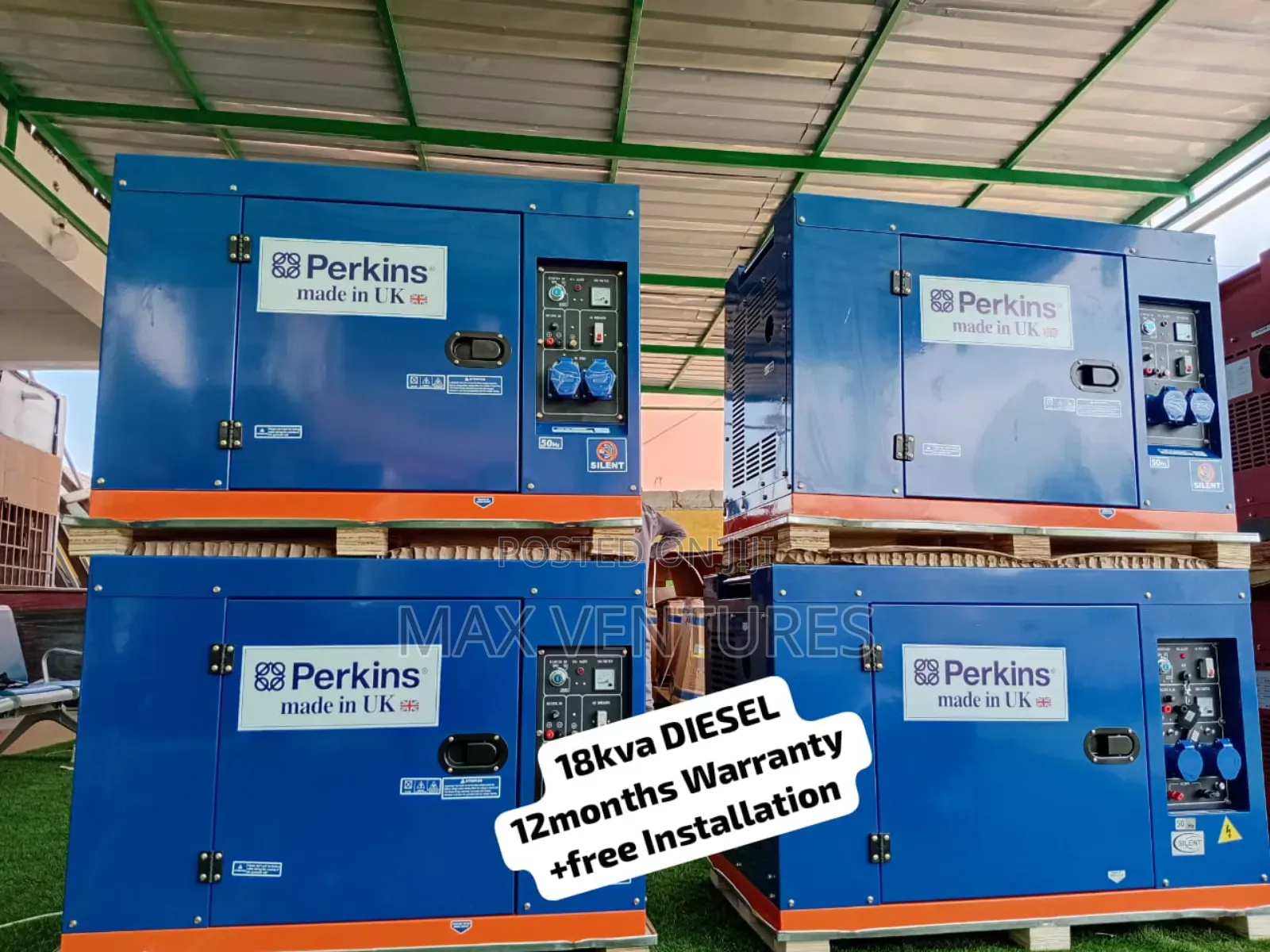 Perkins 18kva Turbo Generator Silent Diesel Power 18kva