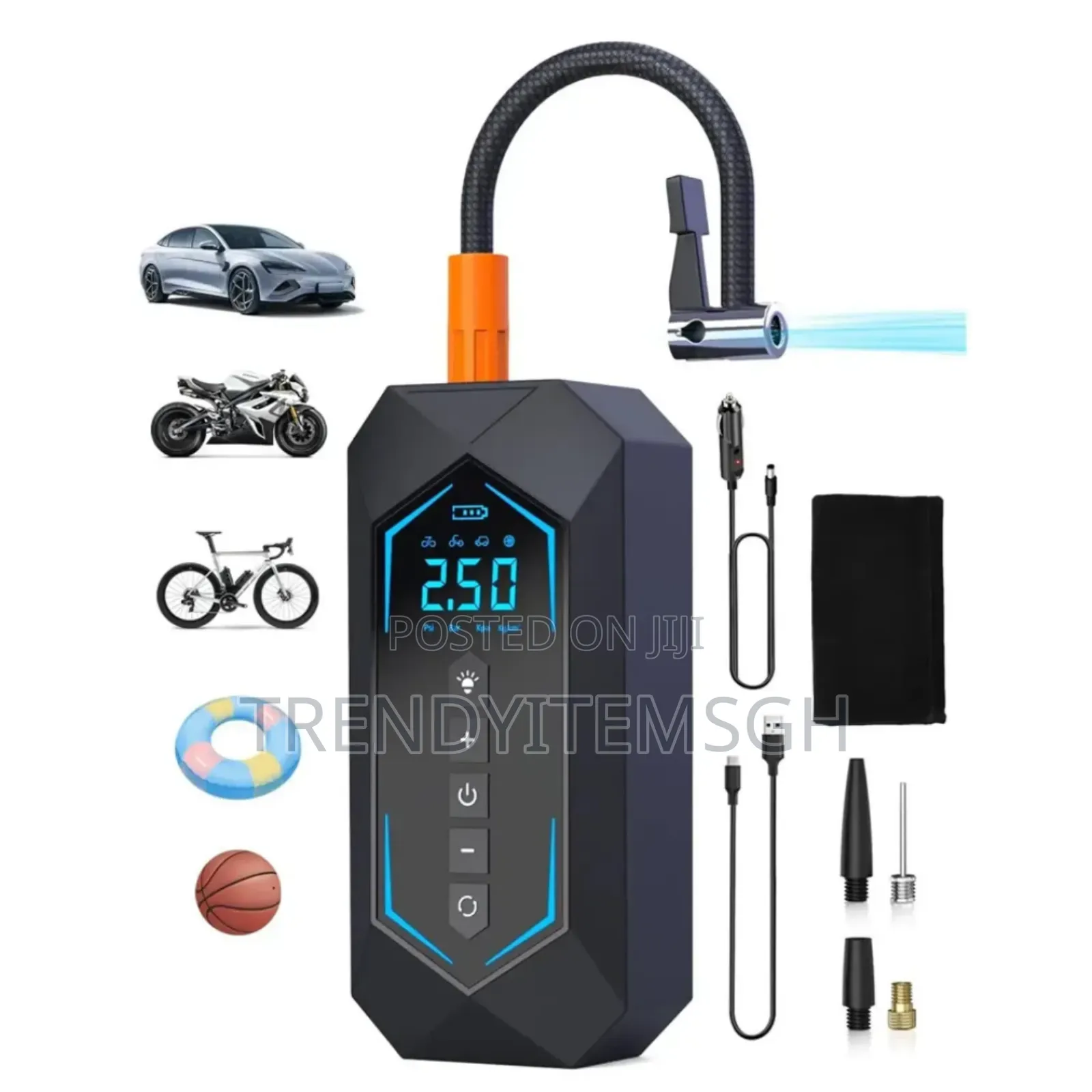 Rechargeable Portable Tire Inflatable Car Pump