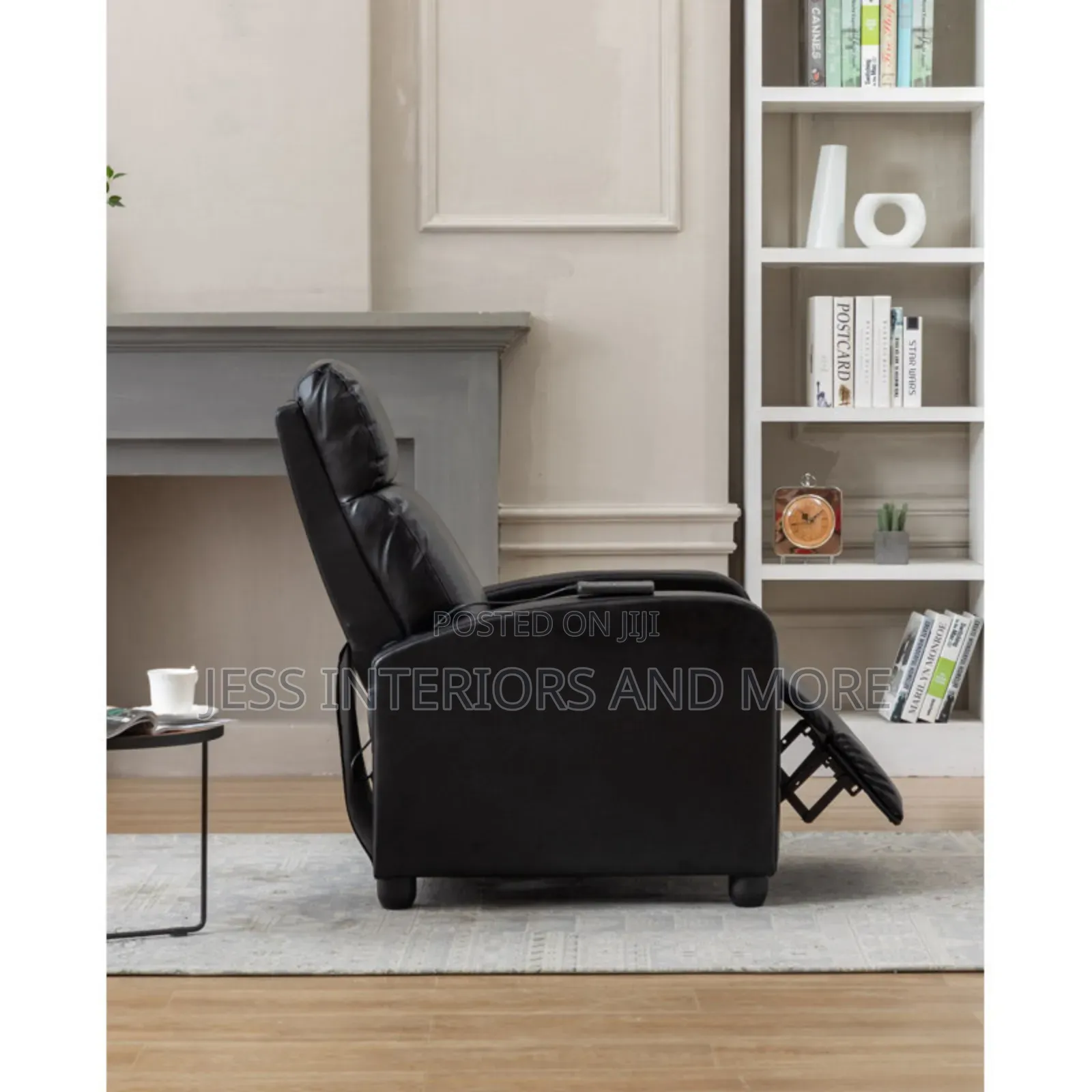 Leather Compact Massage Chair With Remote Control
