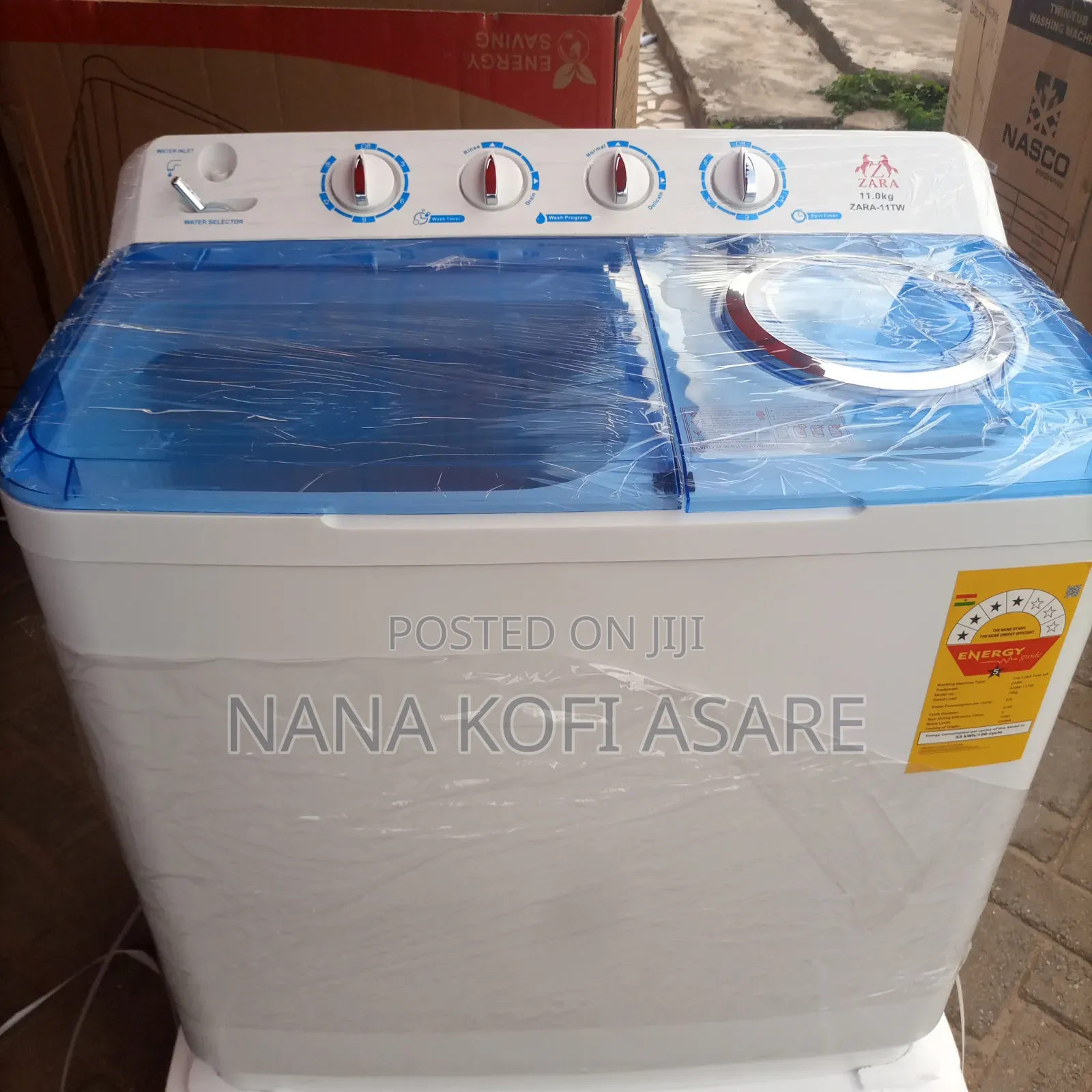 Zara 11kg Semi Automatic Washing Machine