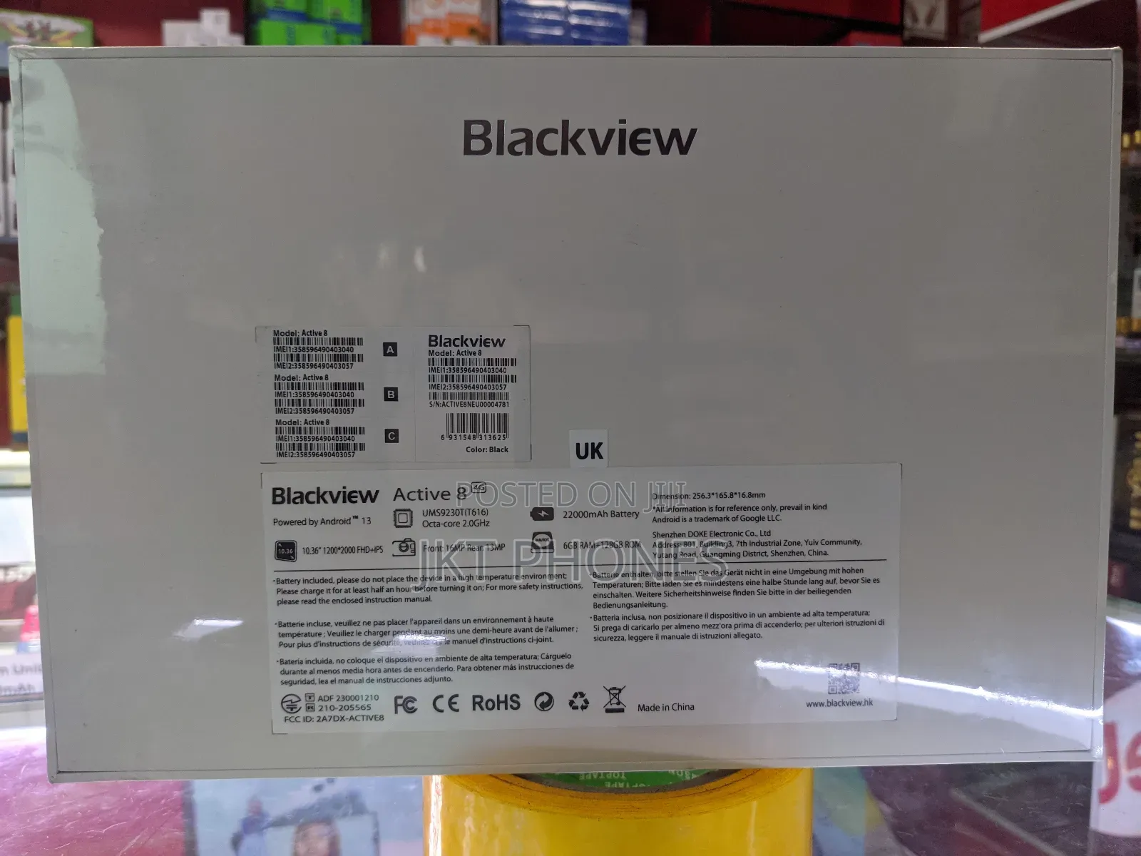 New Blackview Tab 8E 128 GB Black