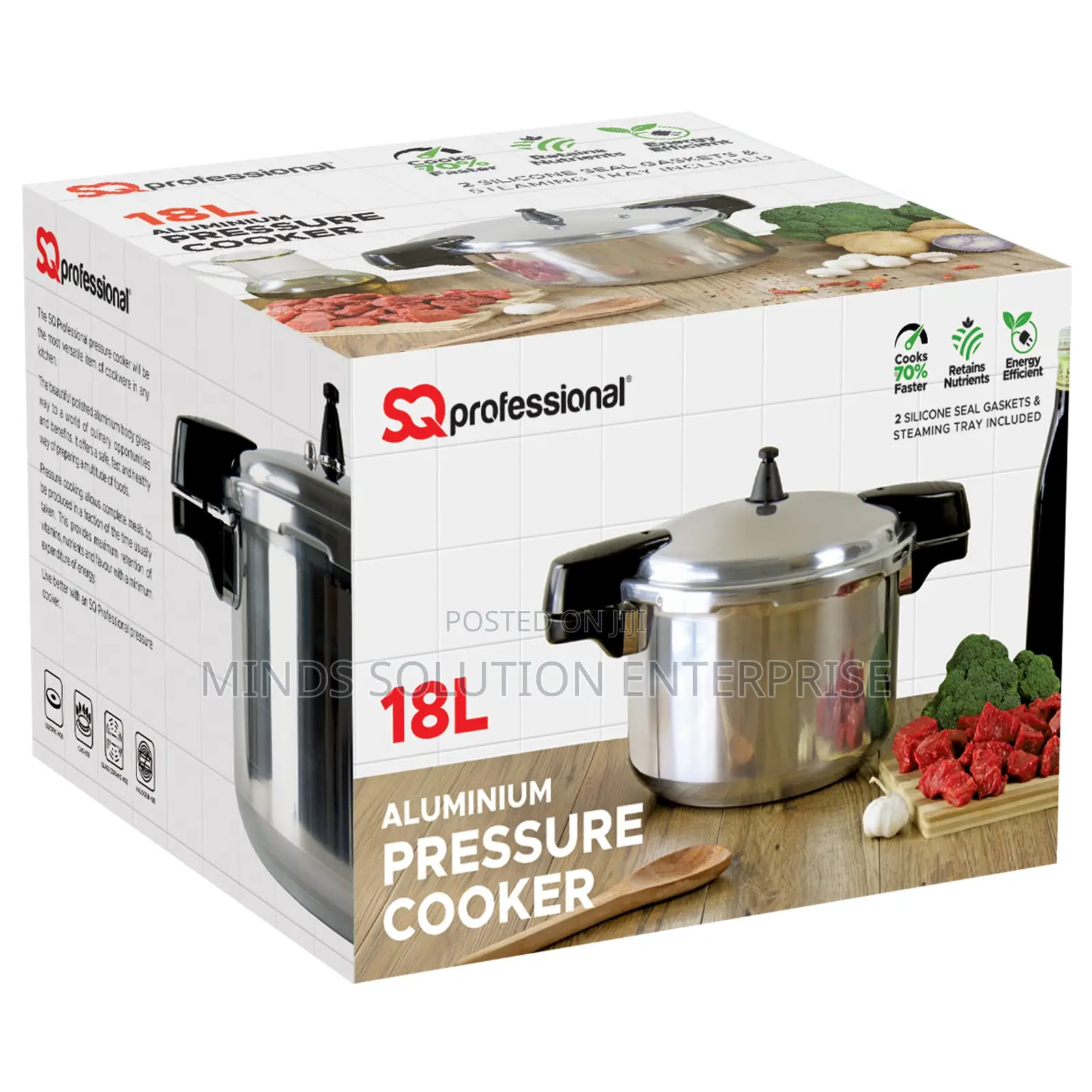 Sqprofessional Aluminium Pressure Cooker 18l