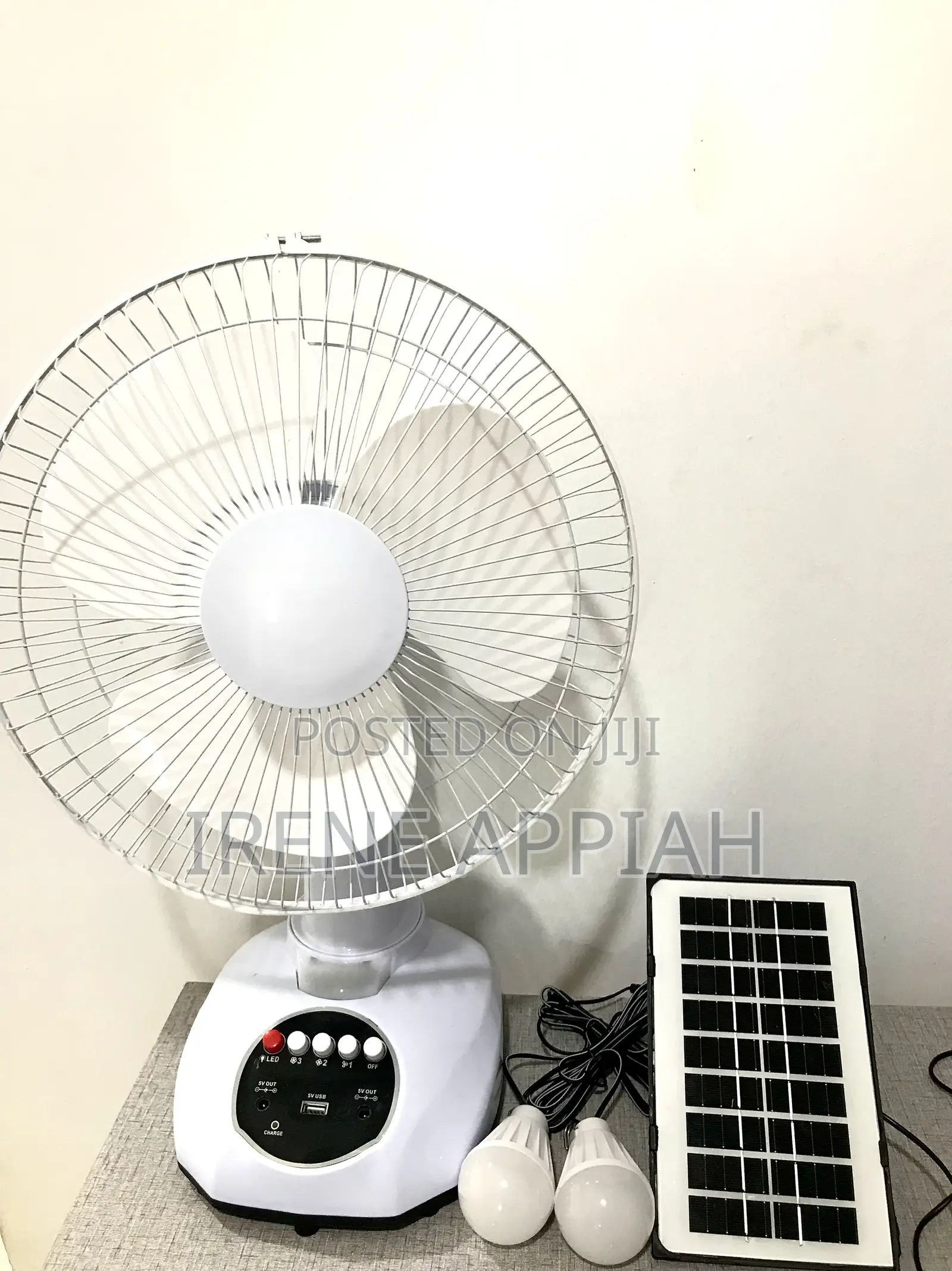 Rechargeable Solar Fans
