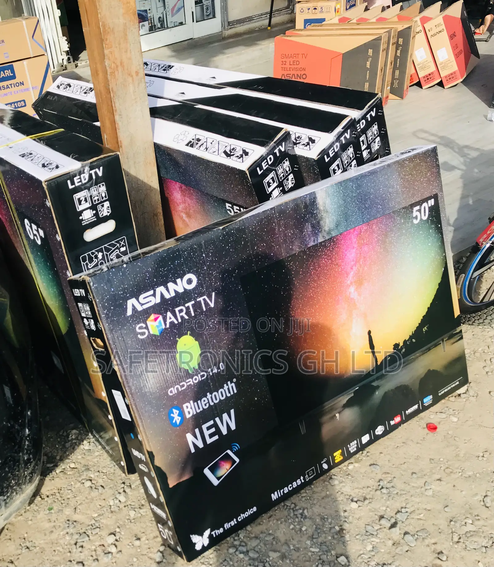 High Authentic 50 Inch Smart Led Uhd Asano Tv
