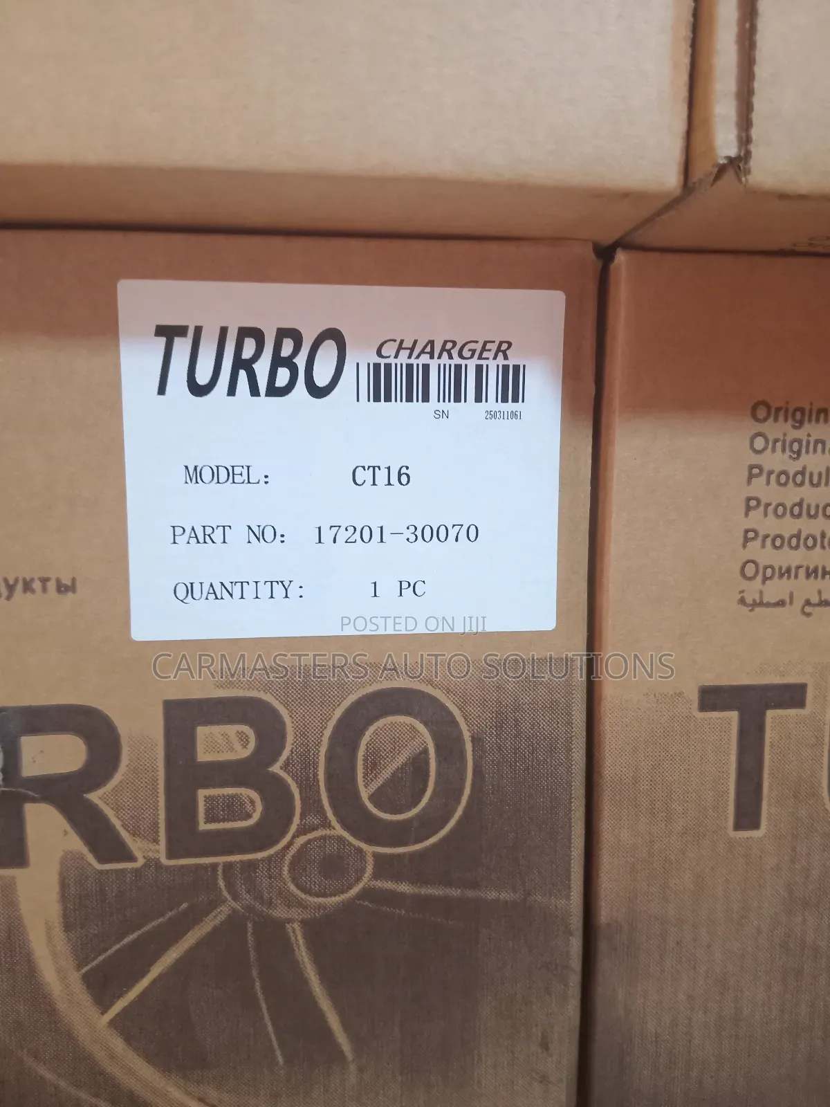 Land Cruiser 2.5l Diesel Turbo Charger [17201-30070] (Ct16)