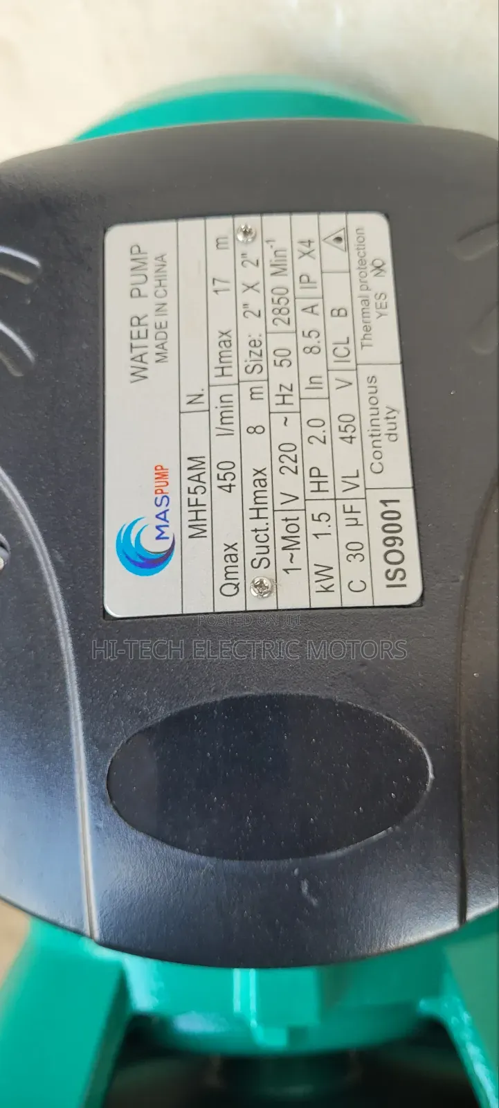 2hp 2" × 2" Water Pump