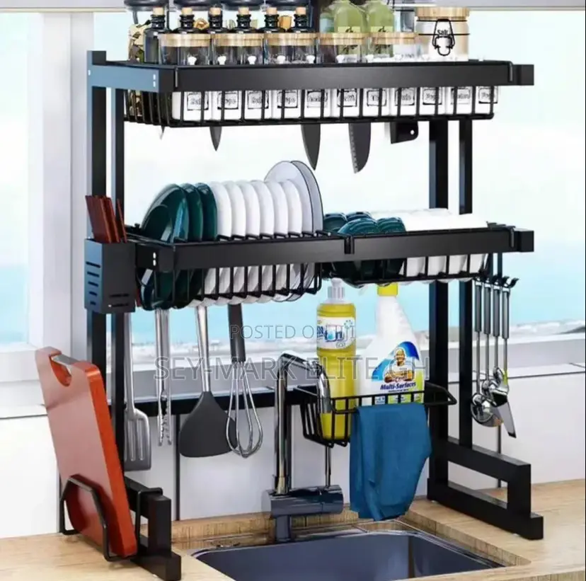 2 Tier Dish Drainer Rack