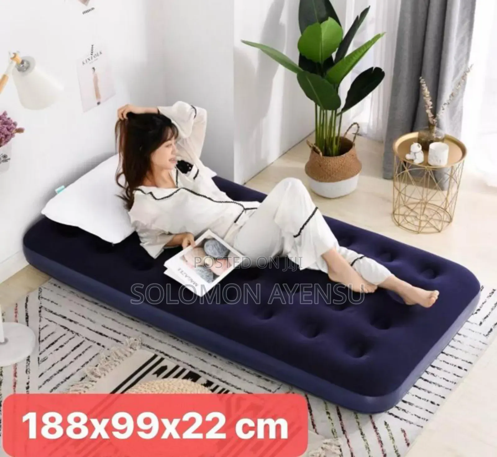 Inflatable Air Mattress Single Size