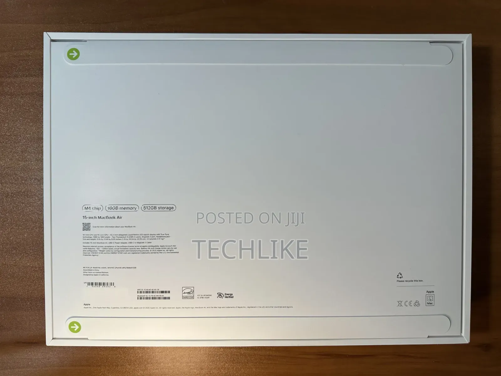 New Laptop Apple MacBook Air 2025 M4 13-inch 16GB Apple M4 SSD 256GB