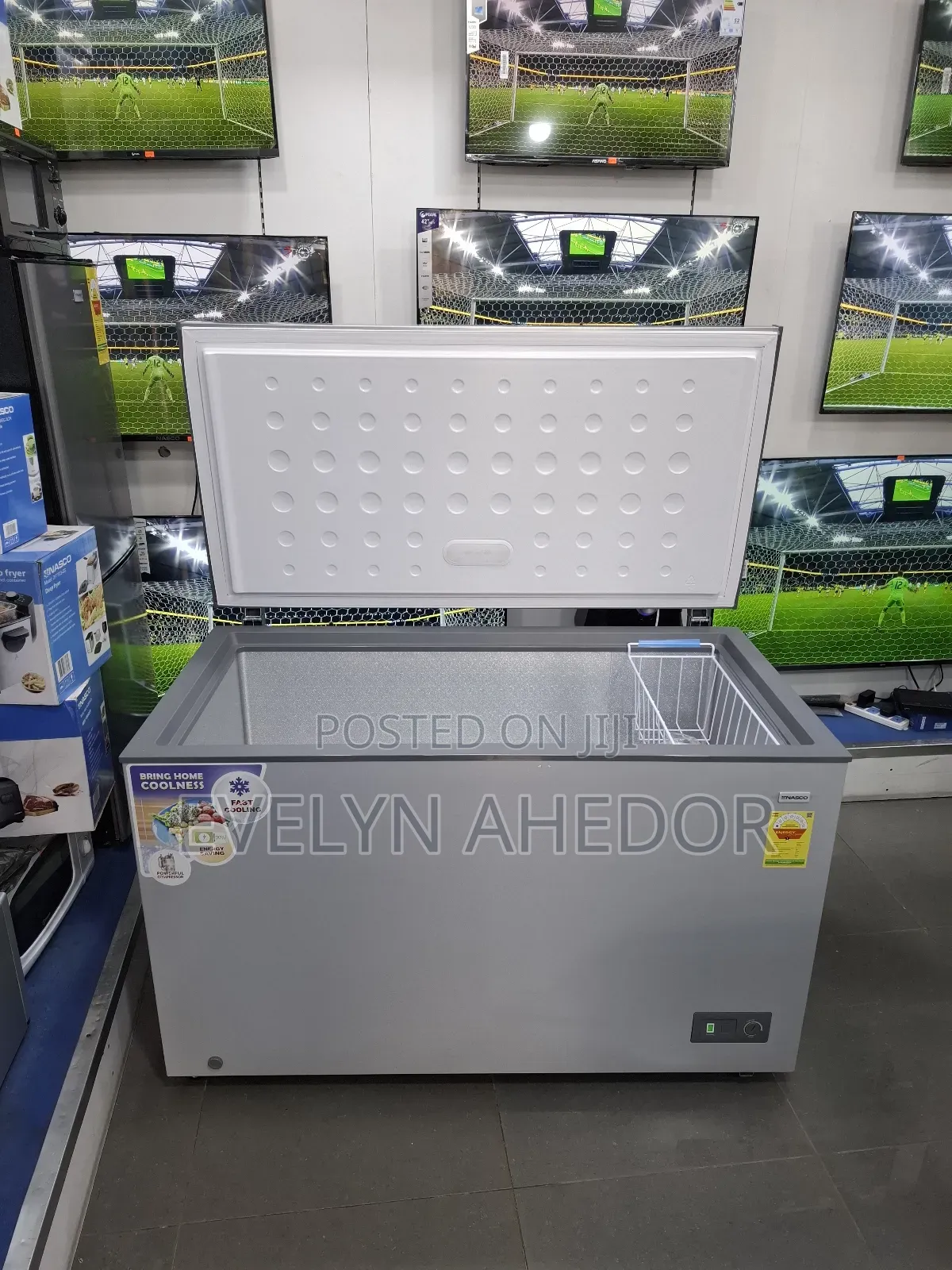 Nasco Chest Freezer With Lock and Key 380 Litres Available