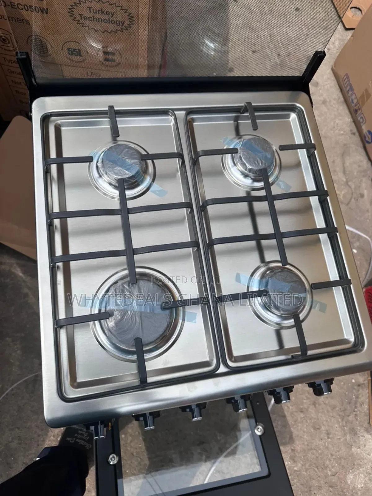 Pearl Gas Cooker| 4_burners| 50x50| Grill| Oven|Led Light|New|Warranty