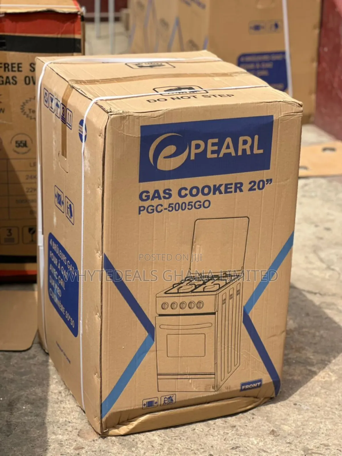 Pearl Gas Cooker| 4_burners| 50x50| Grill| Oven|Led Light|New|Warranty
