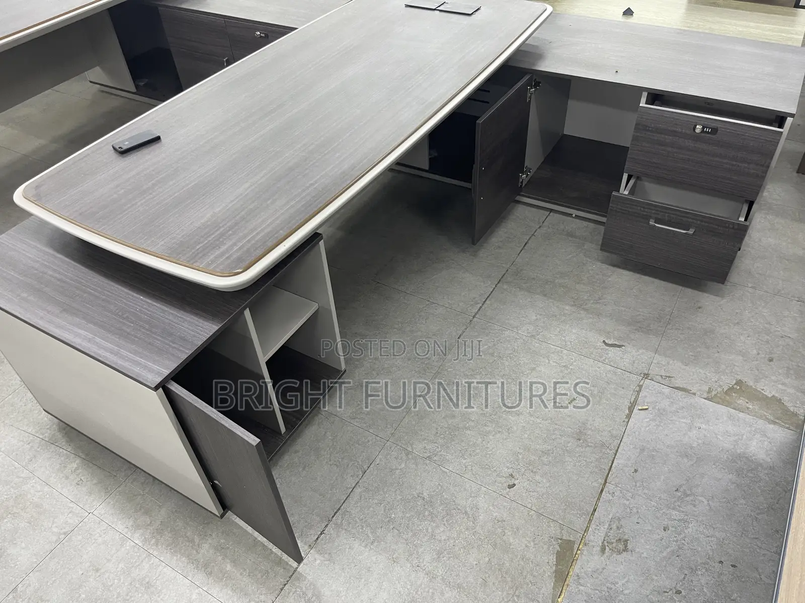 High Quality Executive Ceo Luxury L Shape Office Icede
