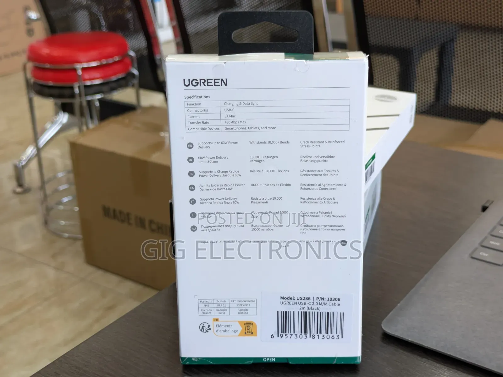 Ugreen USB C to USB C Cable 60w