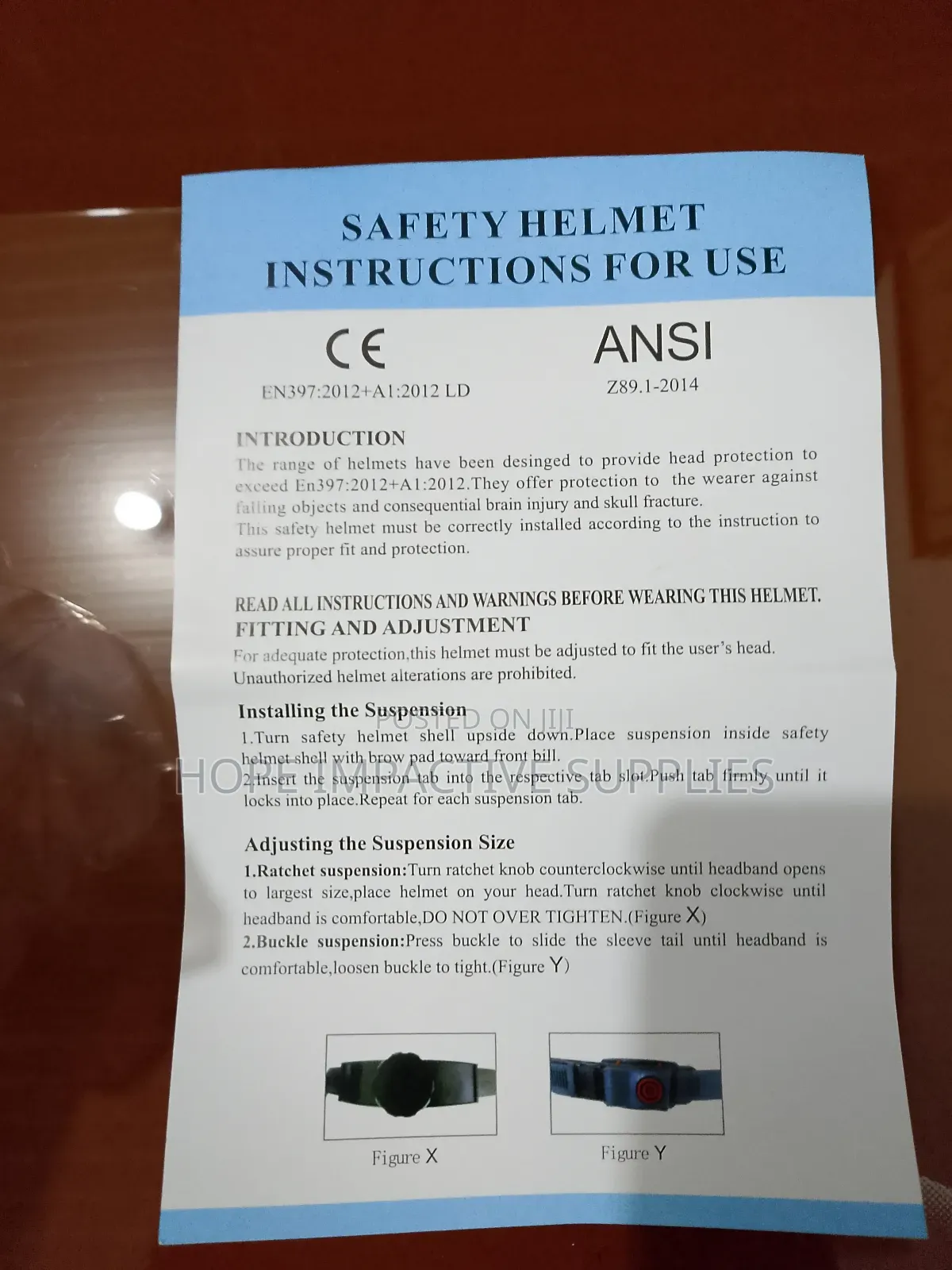 Underground Mining Helmet Without Reflectors