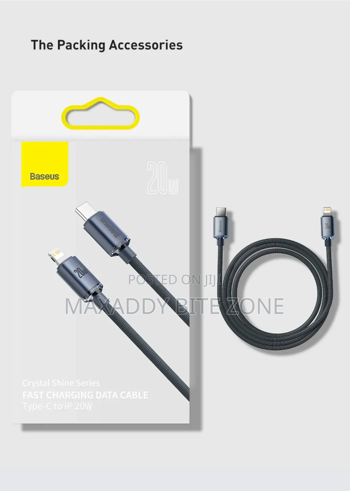 2 Meters Baseus Type C To Apple Lightening Charging Cable