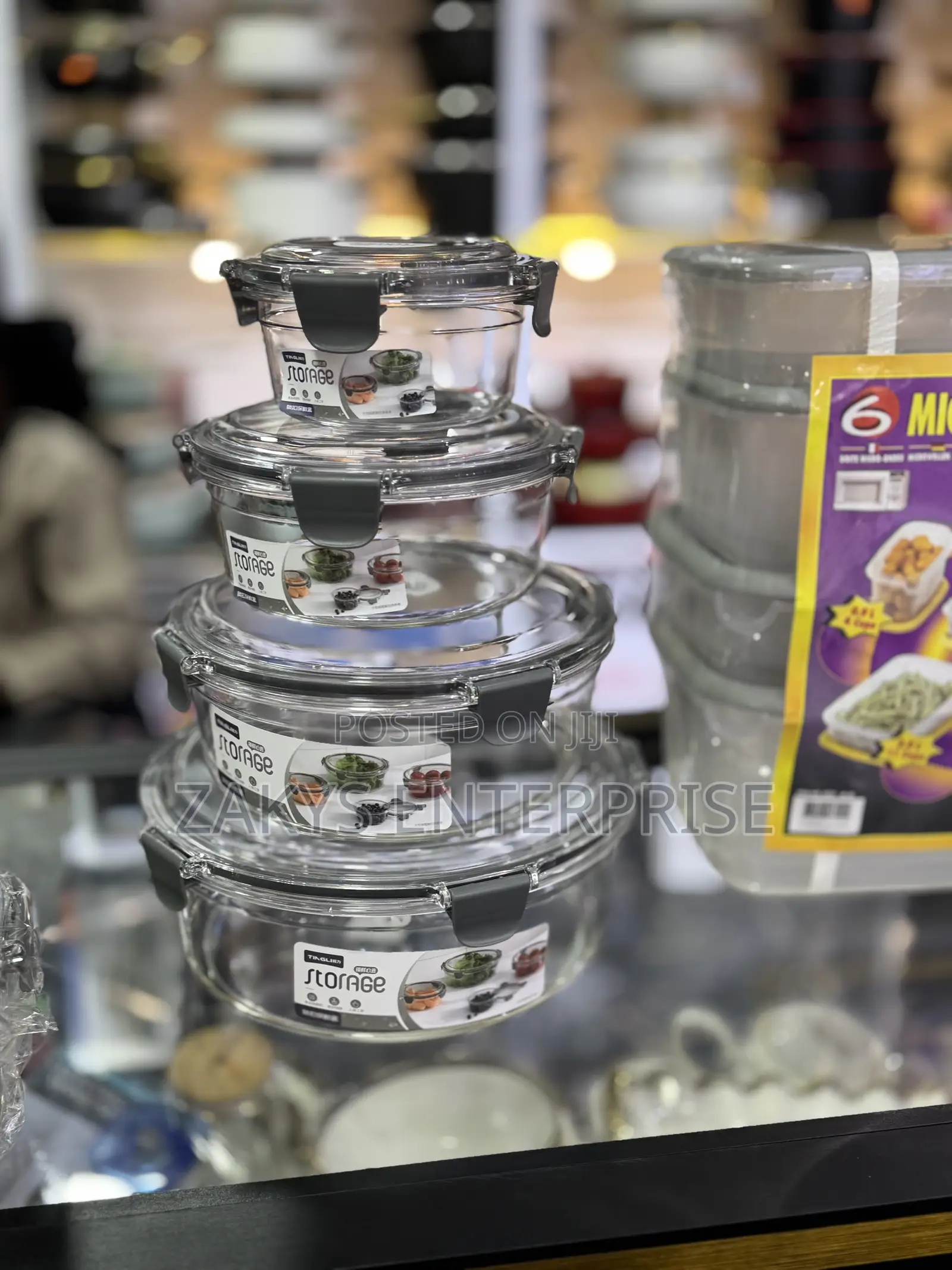4 Set Acrylic Storage Containers Set