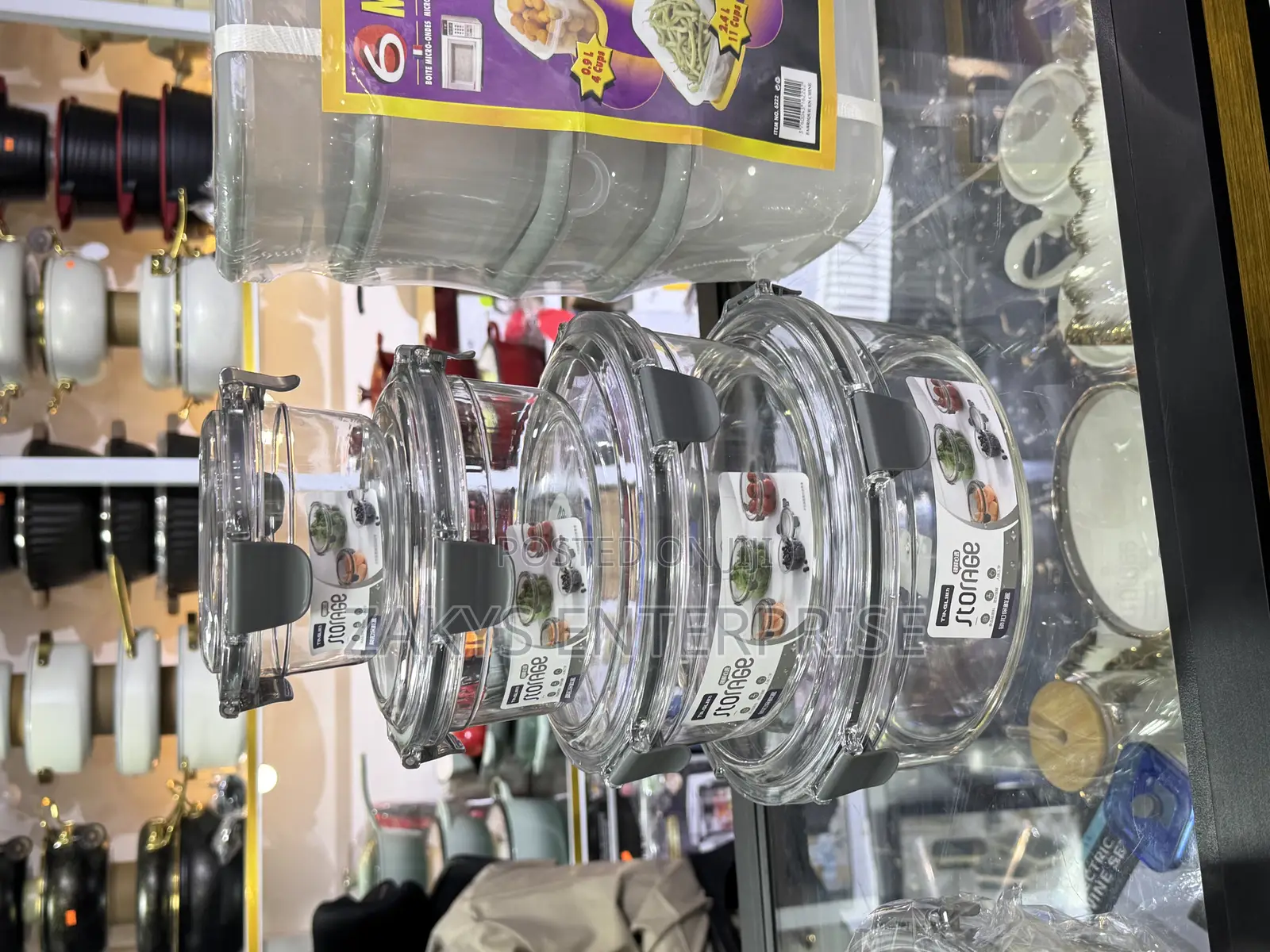 4 Set Acrylic Storage Containers Set