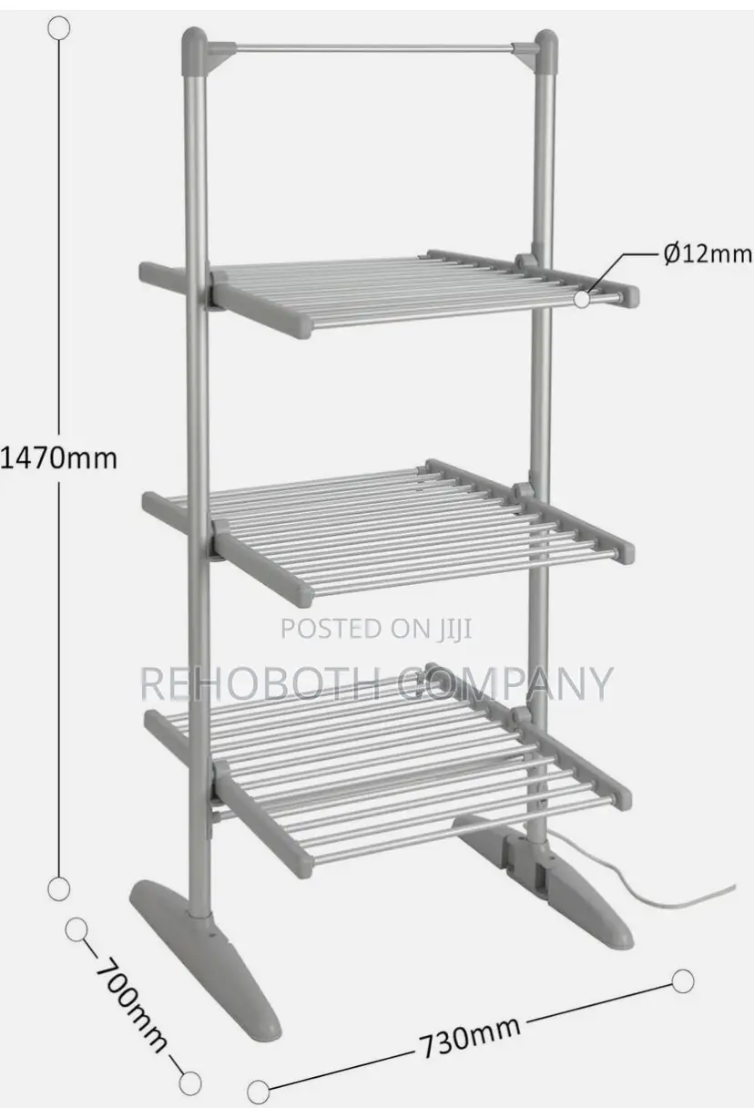 Daewoo Electric 3- Tier Heated Clothes Dryer Airer .