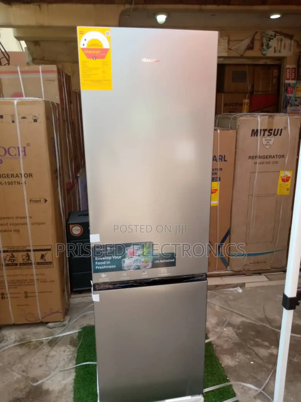 ^^Hisense Durable Double Door Fridge 268 Litres