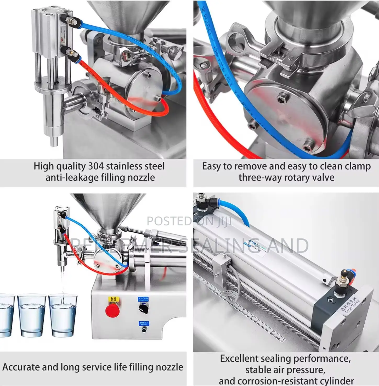 100-1000ml Semiautomatic Paste and Liquid Filling Machine