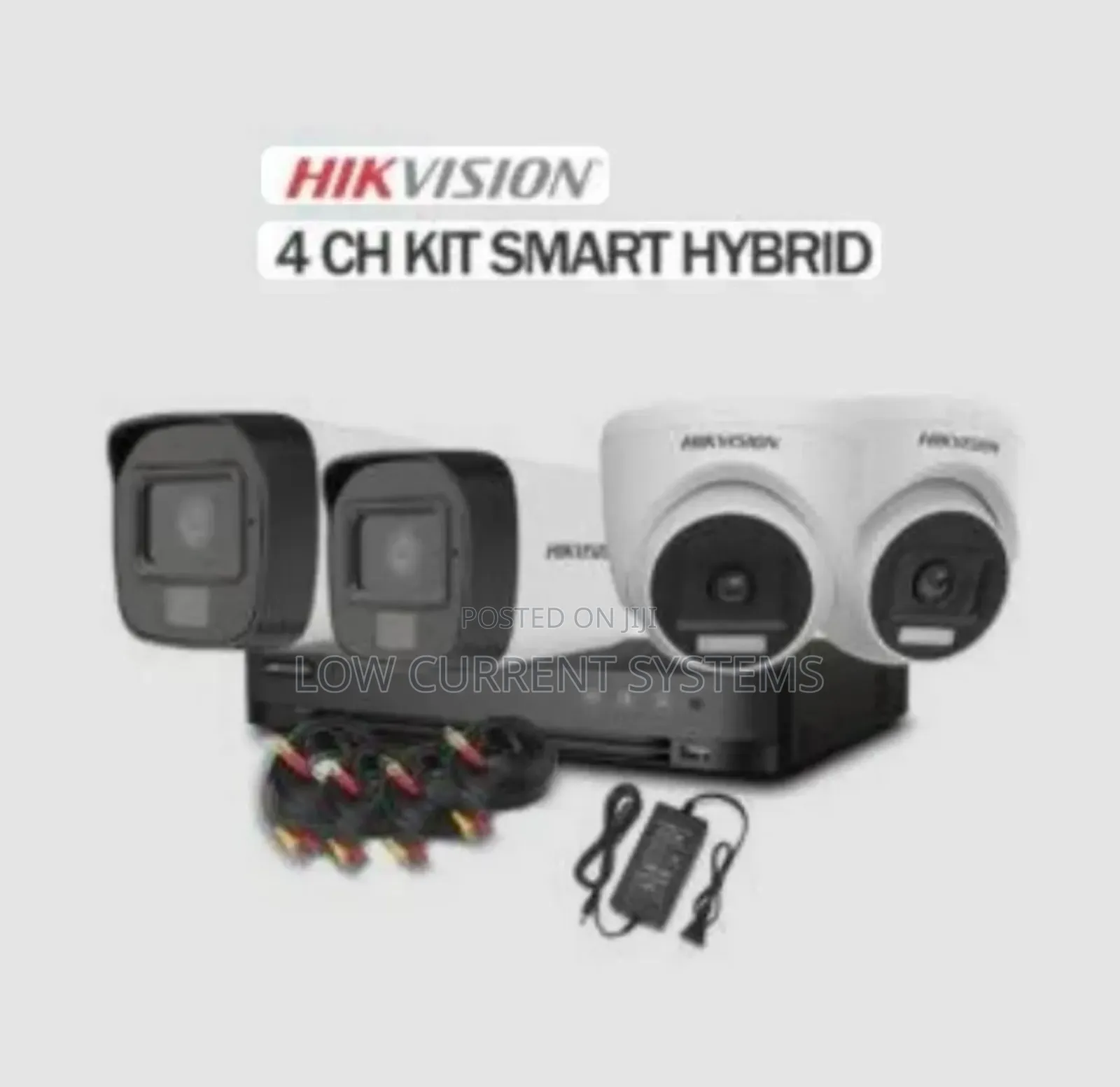 Hikvision 4 Channel Kit Smart Hybrid Light Audio Cameras