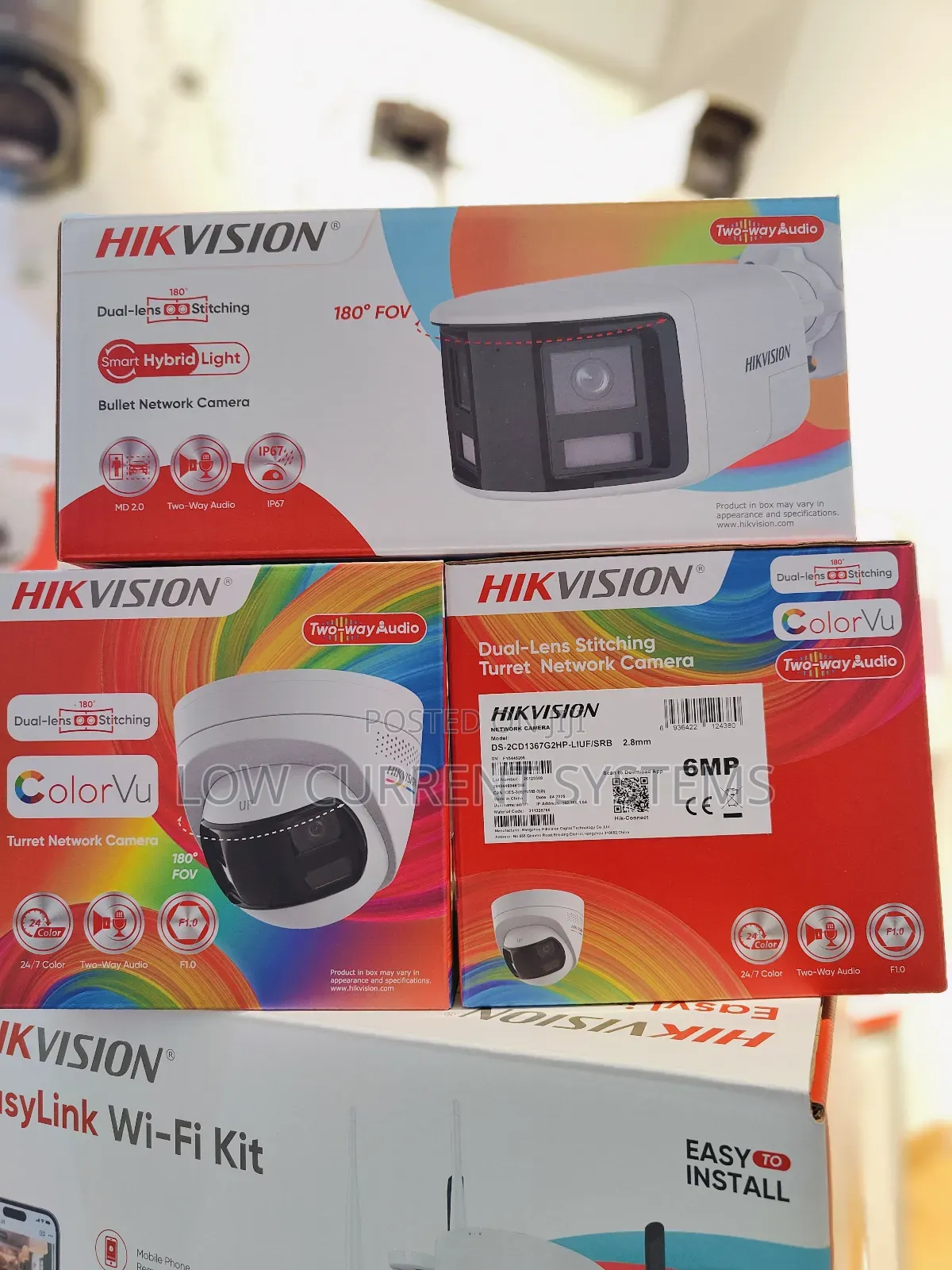 Hikvision Panoramic 6mp Colorvu 180° Two Ways Sirens