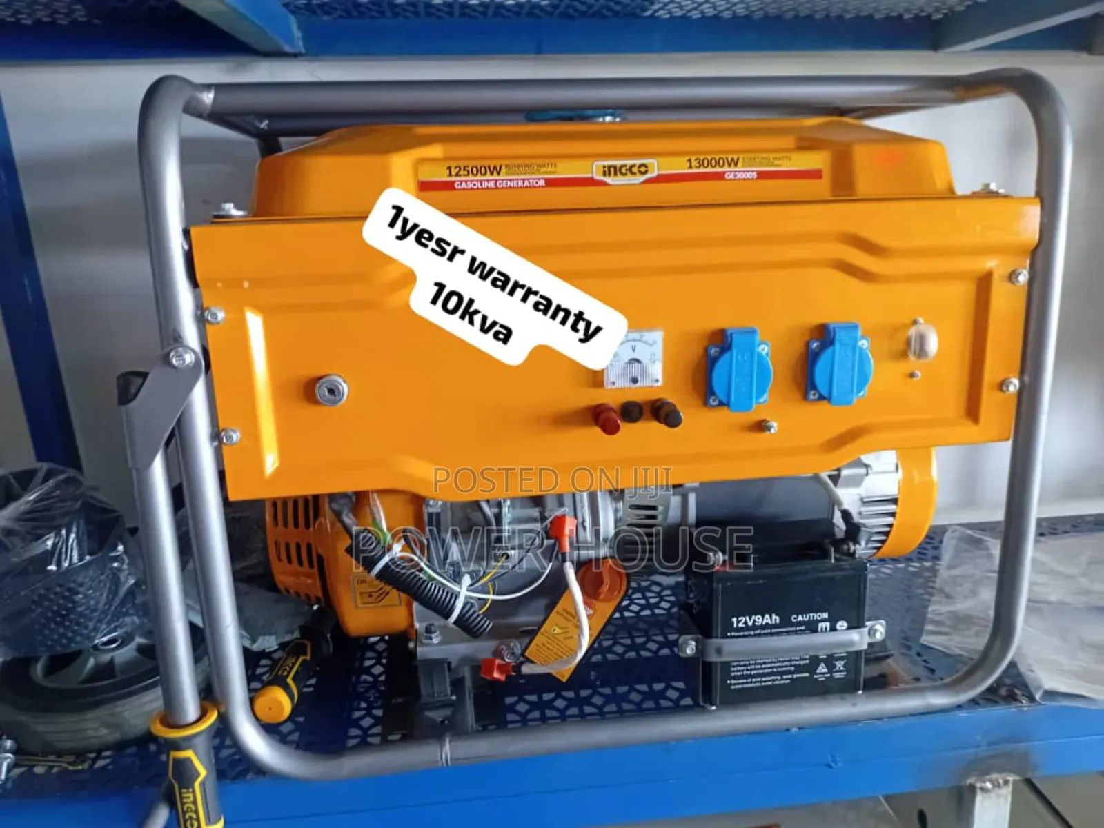 Silver Guru Ingco Petrol Generator 10kva 13000watts 10kva