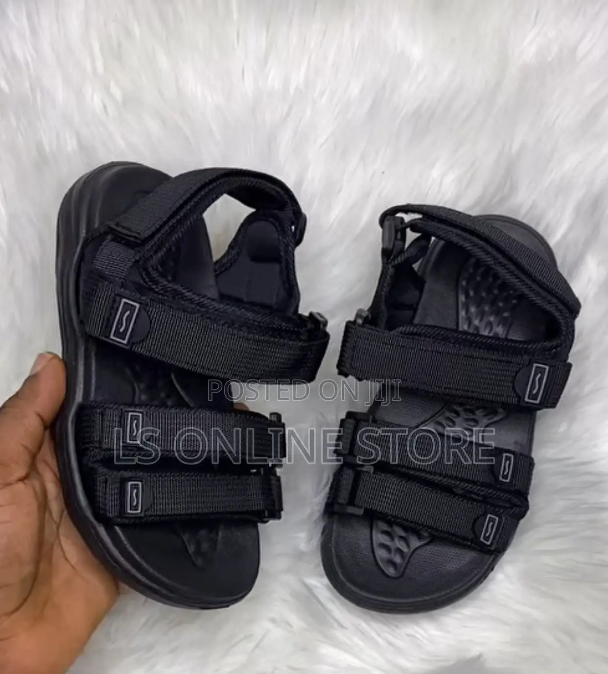Fuse Sandals/Black Sandals