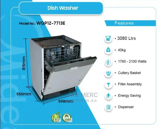 Price Reduction Midea Built in Dishwasher Kitchen Cabinet Inbuilt Type
