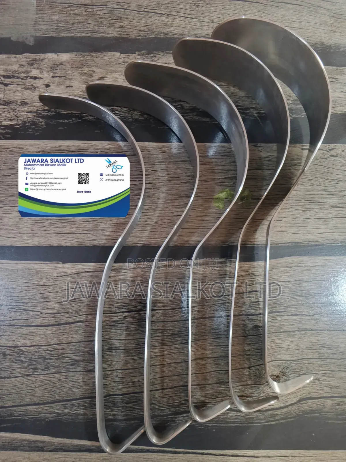Deaver Retractor 1"×12" Surgical Solid Handle Set 5 PCS