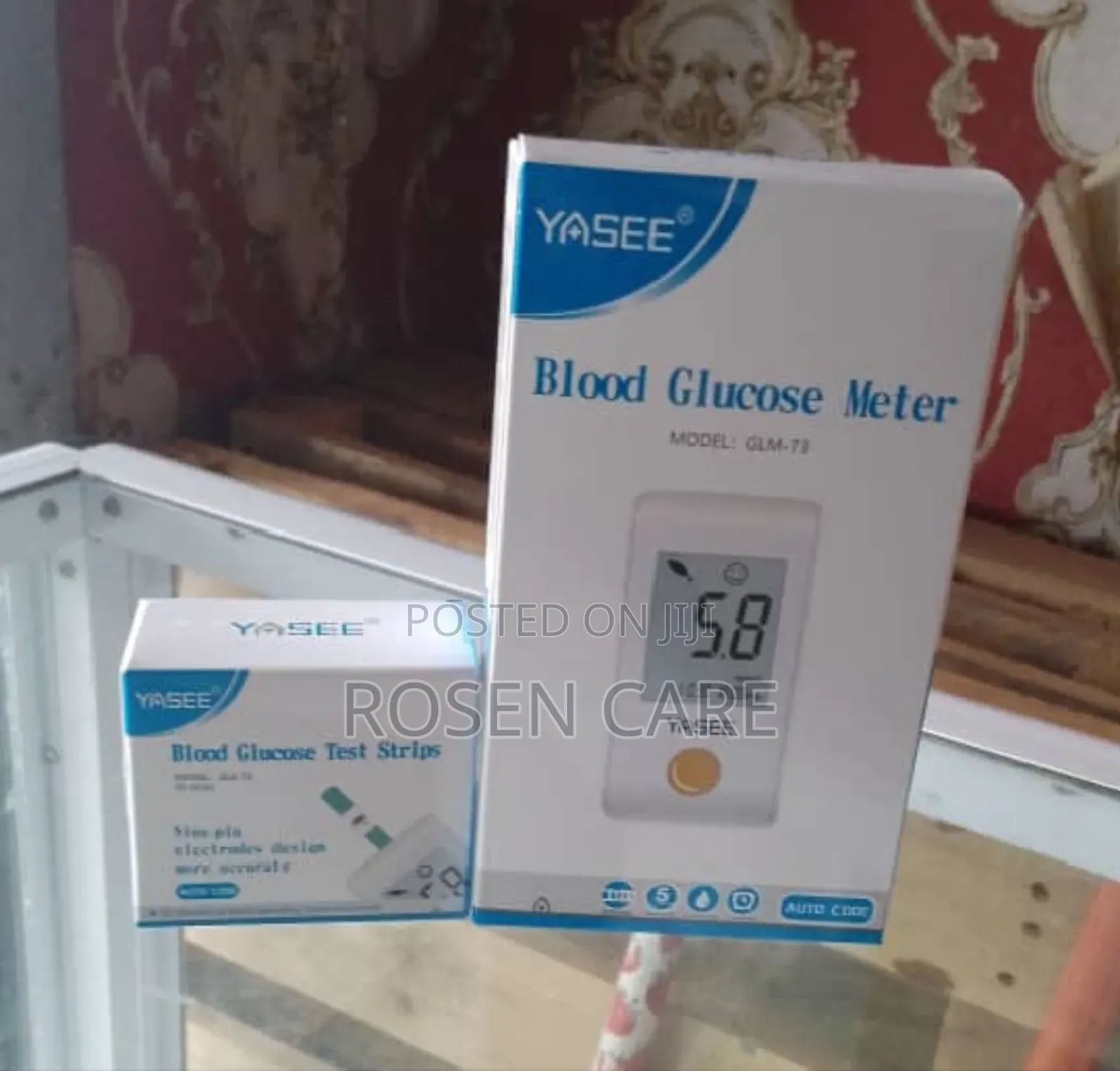 Yasee GLM - 73 Glucometer Glucose Monitor With 50 Strips