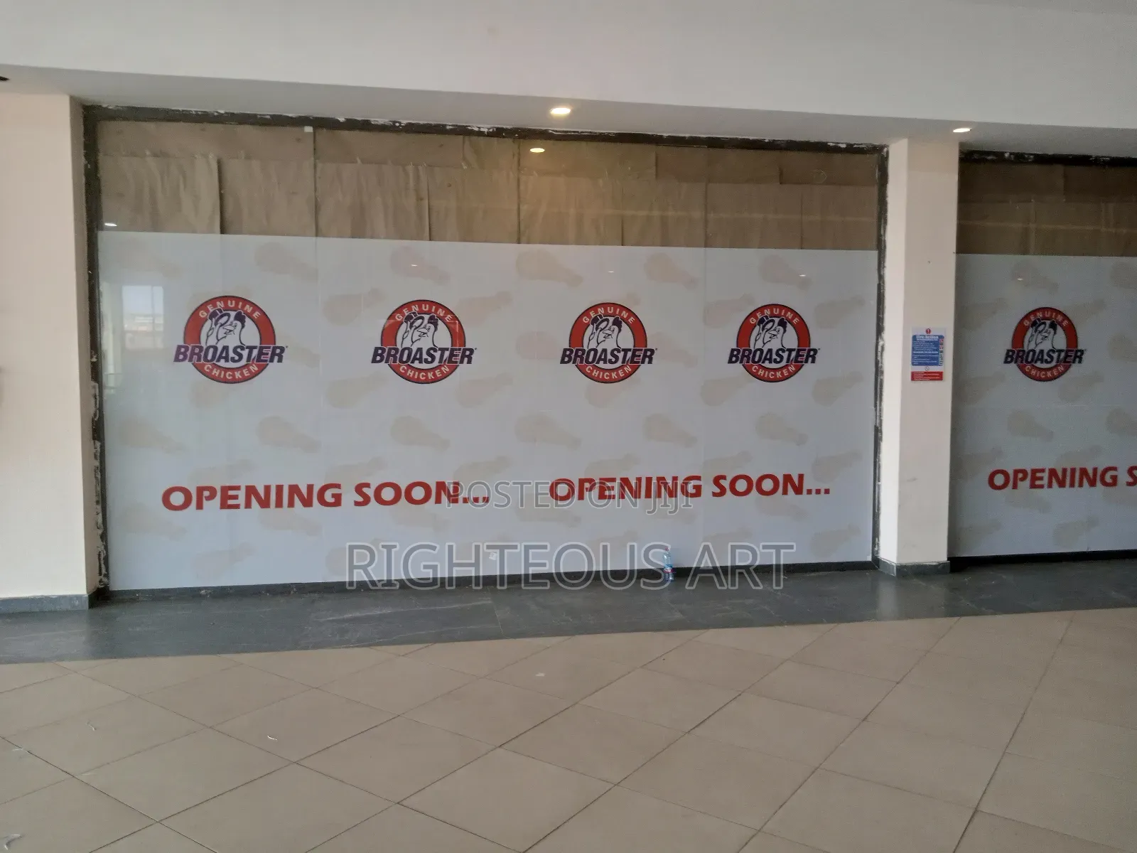 Frosted, One Colour Sticker Branding 4 Office, Eatery, Store