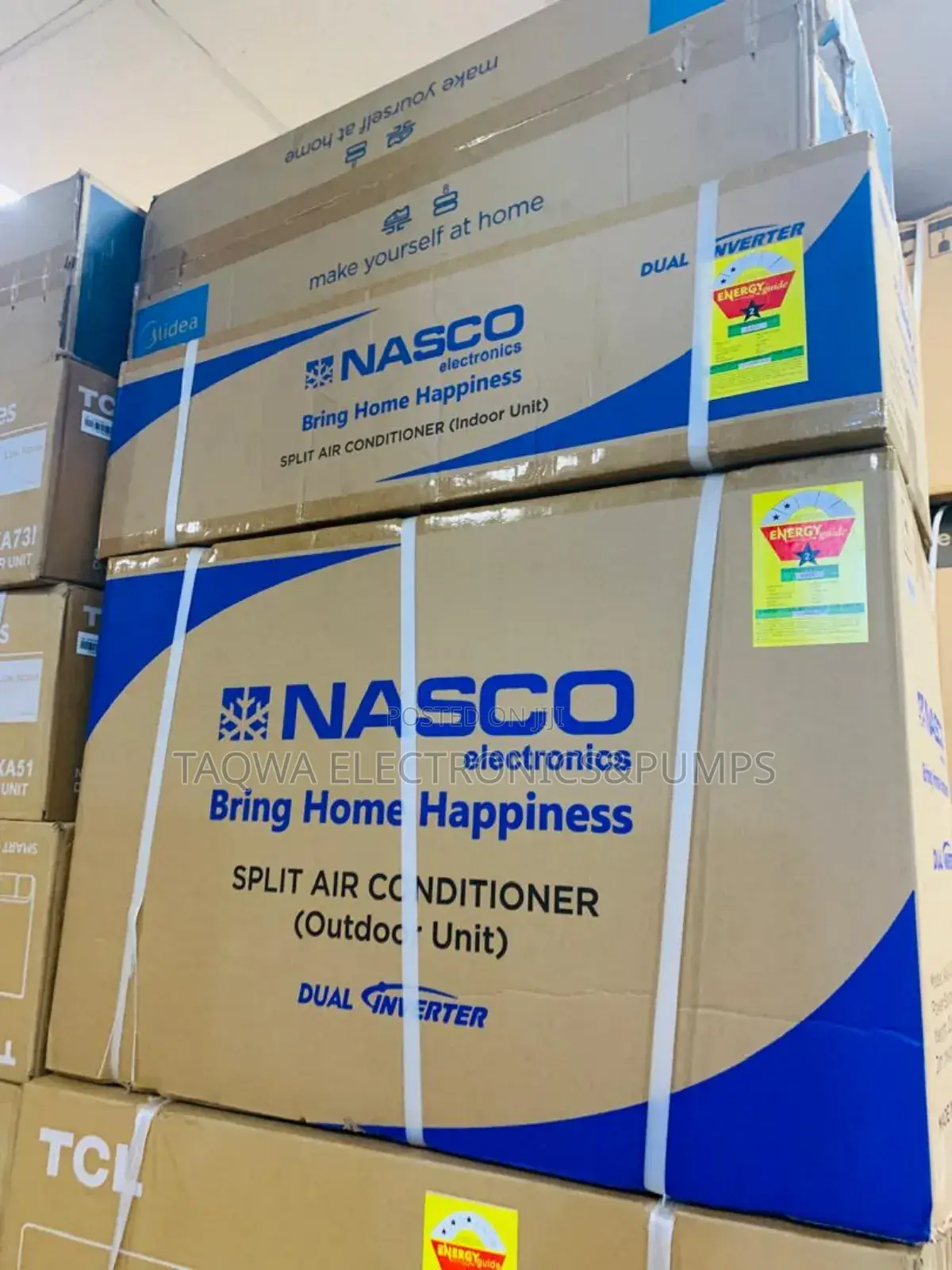 Energy Saving Nasco Dual Inverter 1.5hp Air Conditioner