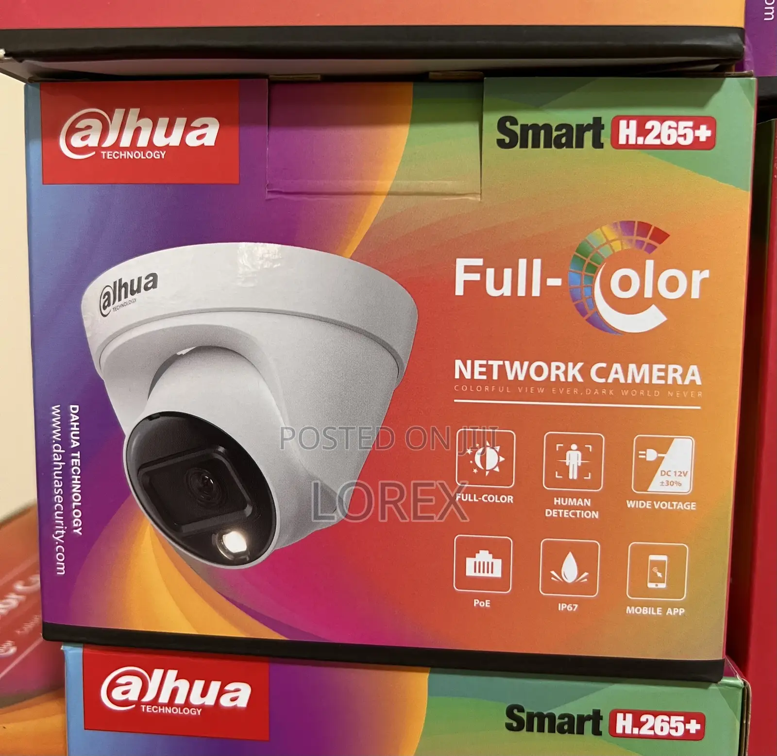 Dahua Ip 2mp Dome Camera Full-Color+Audio Hdw1239t1-a-Led