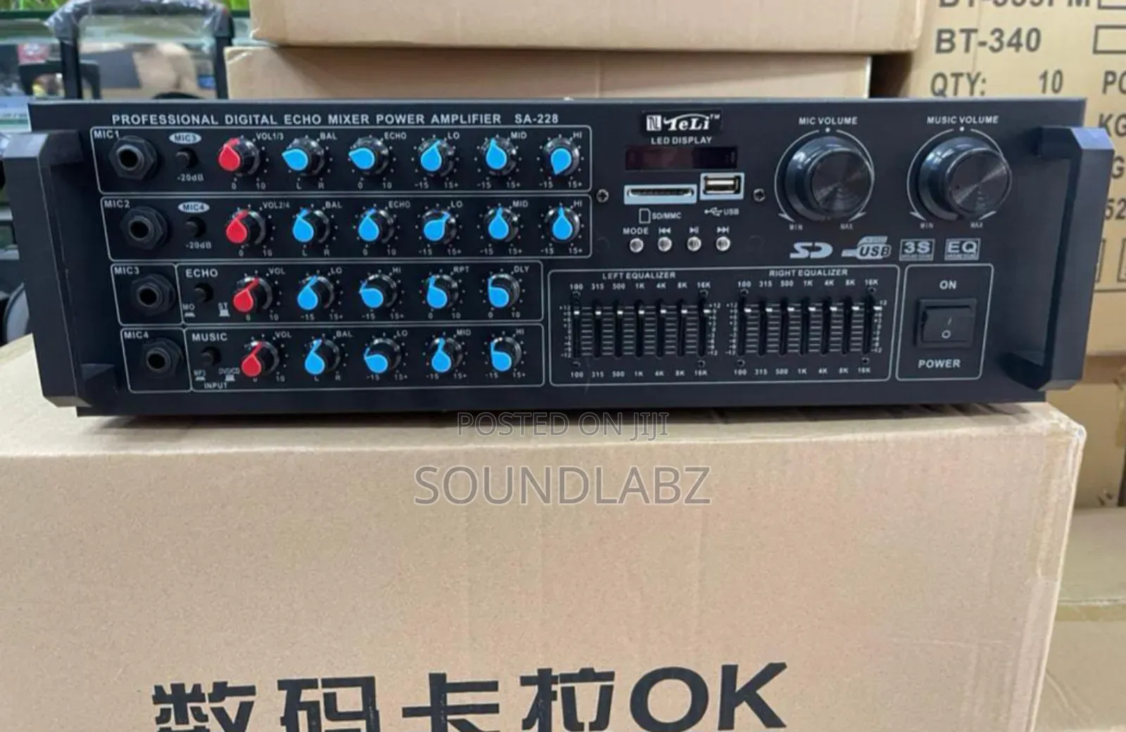 Teli Sa-228 Professional Digital Echo Mixer Power Amplifier