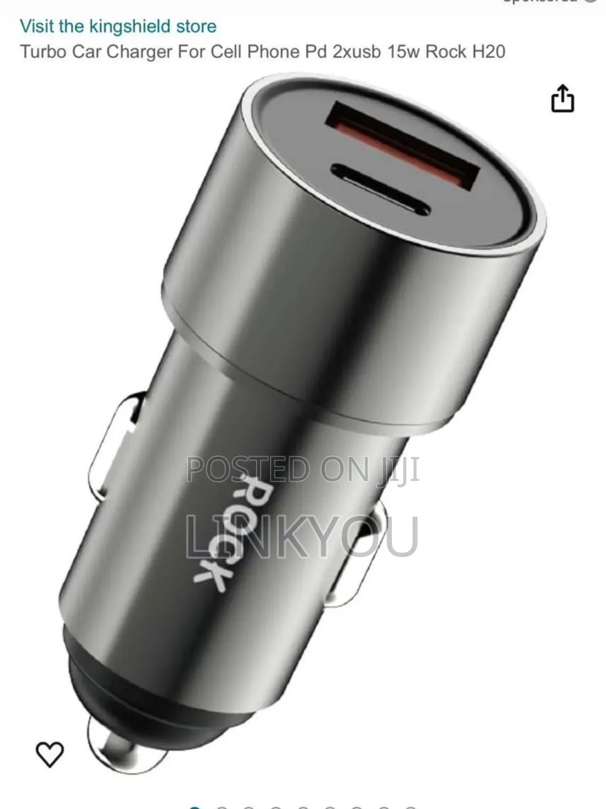 Rock Turbo Car Fast Charger