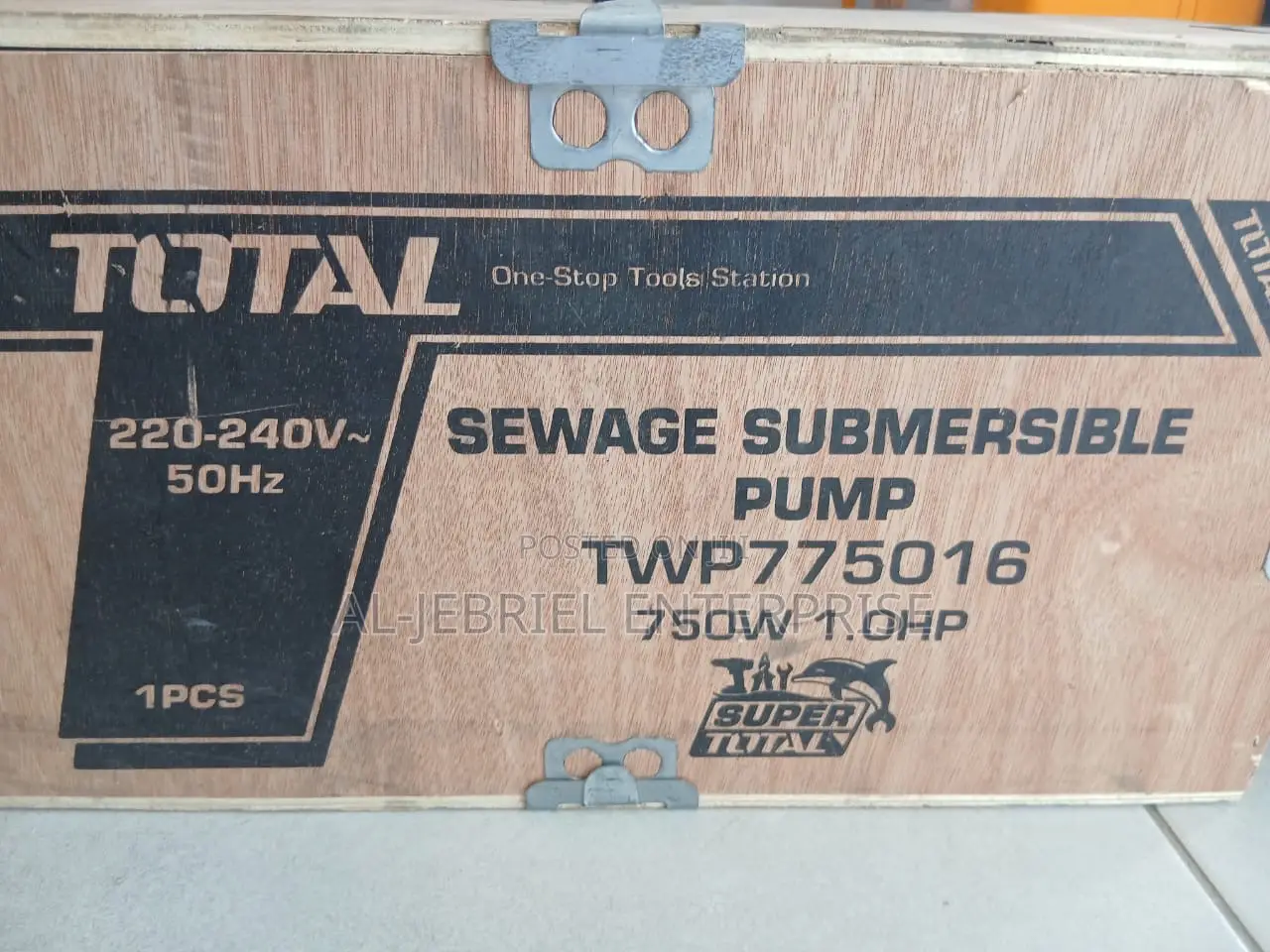 Total Sewage Pump 1.0hp 750w