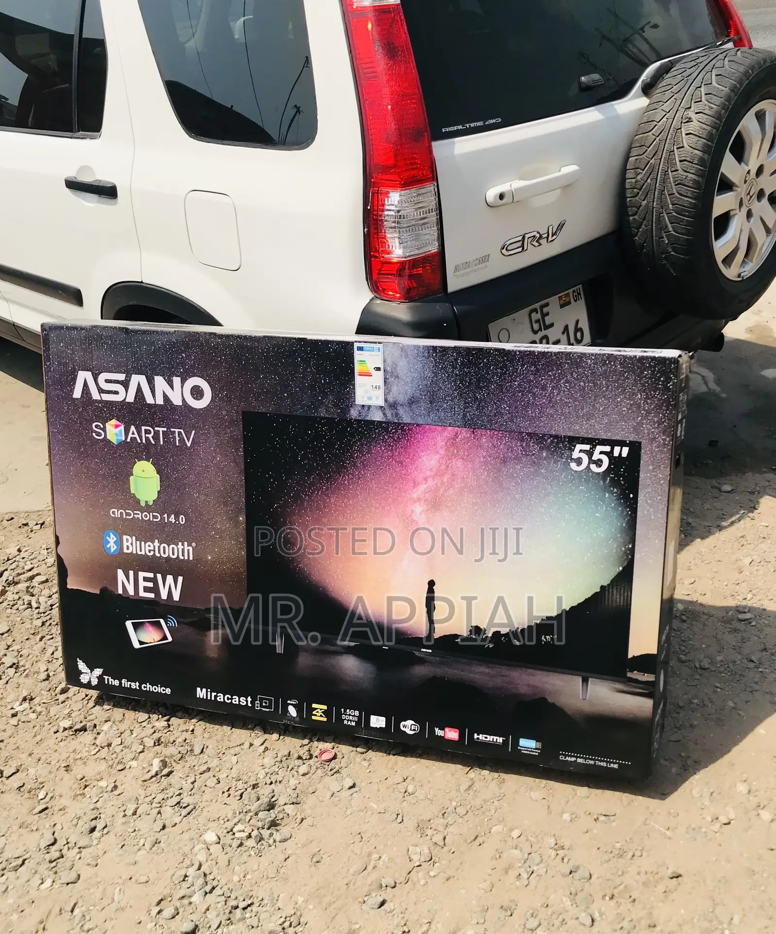 Awesome Asano 55 Inch Uhd Smart Tv(2025 Model)Black.
